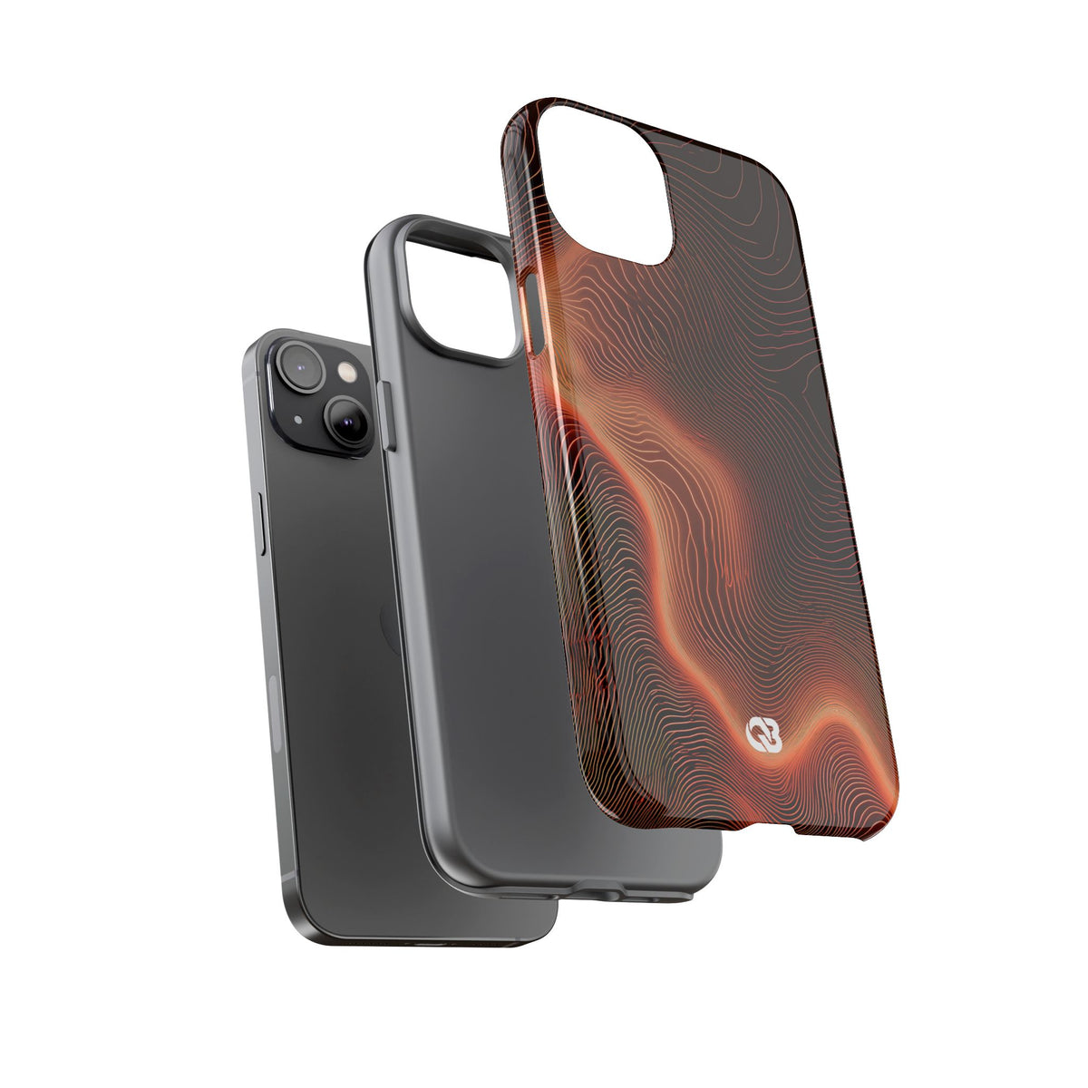 Caldera Ridge · Tough Phone Case for iPhone · Orange