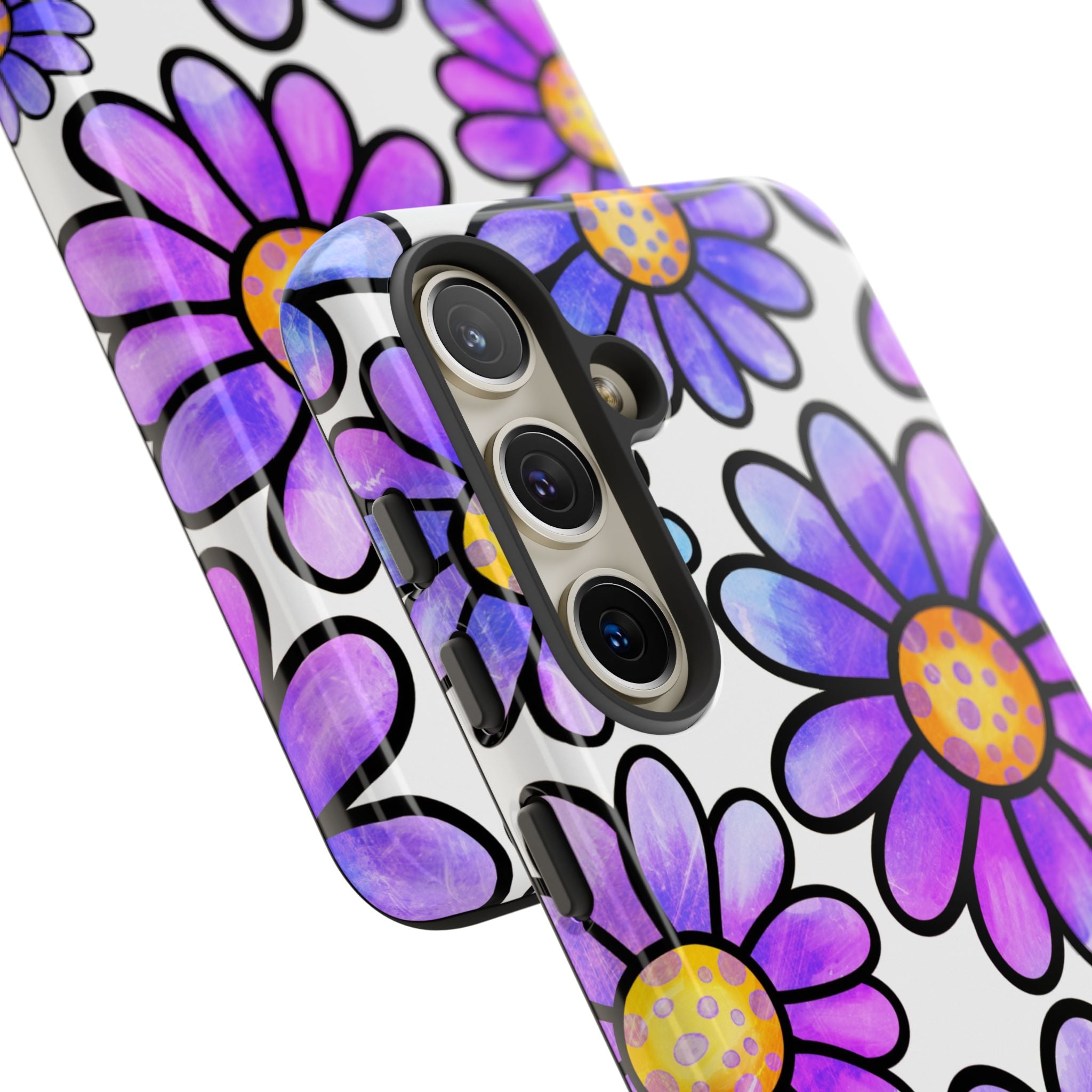Polka Dot Blooms Samsung S24 Case - Tough