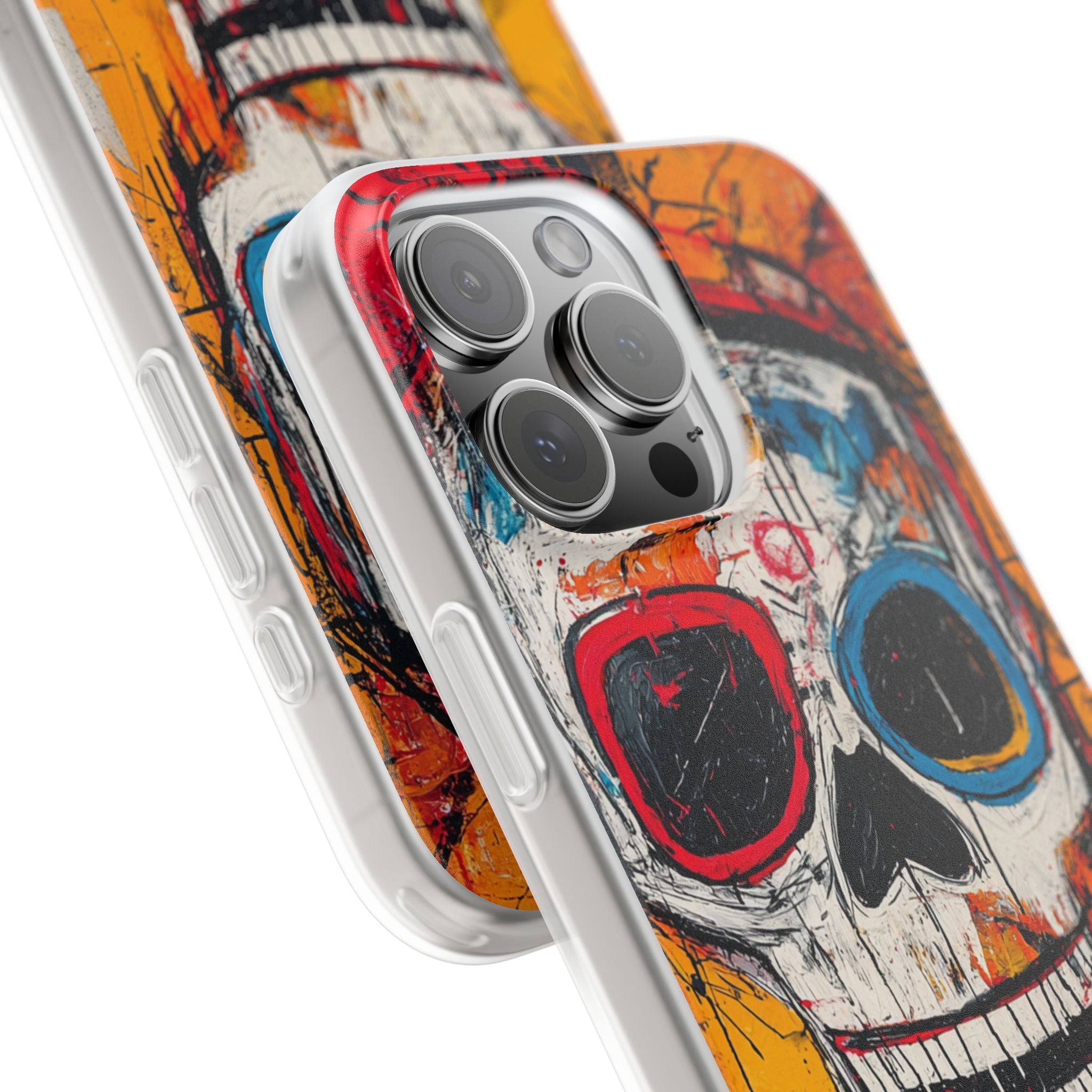 Vivid Graffiti Skull · Soft Custodia per iPhone