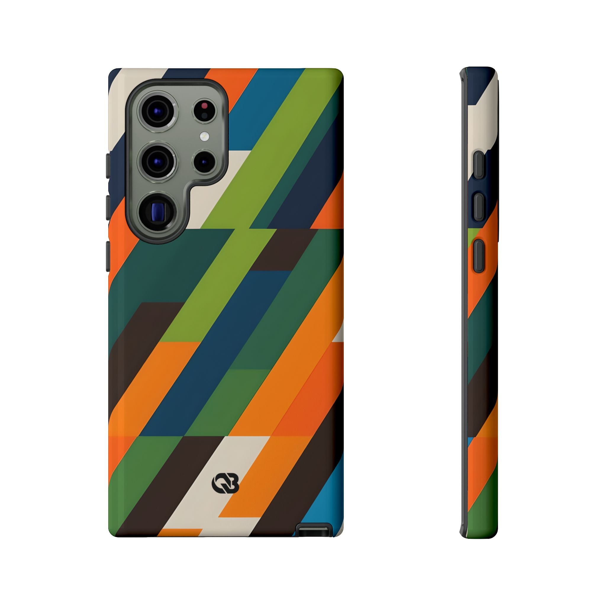 Angled Retro Mosaic · Tough Handyhülle für Samsung