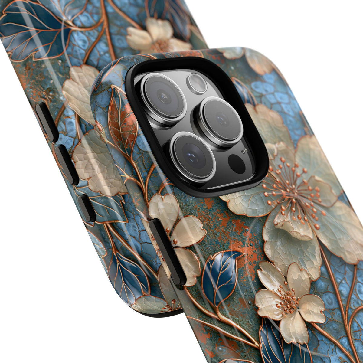 Gilded Blossom Reverie · Tough 2.0 Magnetic Phone Case for iPhone · Teal
