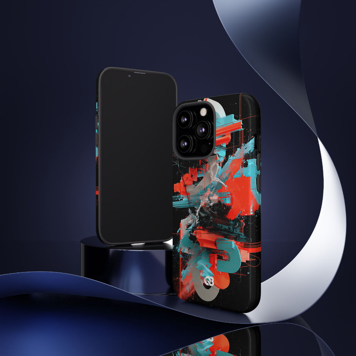 Fragmented Cyber Core · Tough Phone Case for iPhone · Black