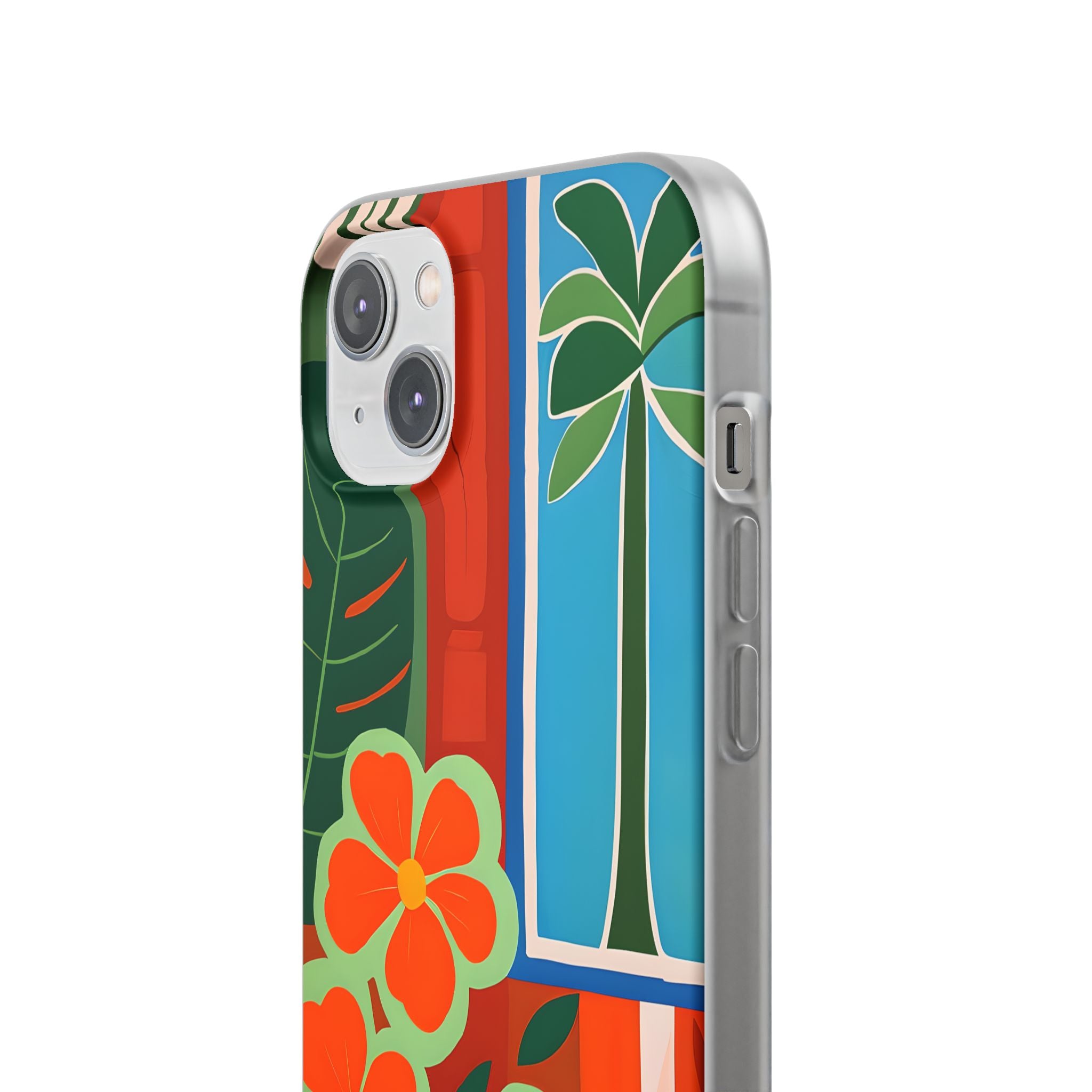 Vivid Jungle Collage · Soft Phone Case for iPhone