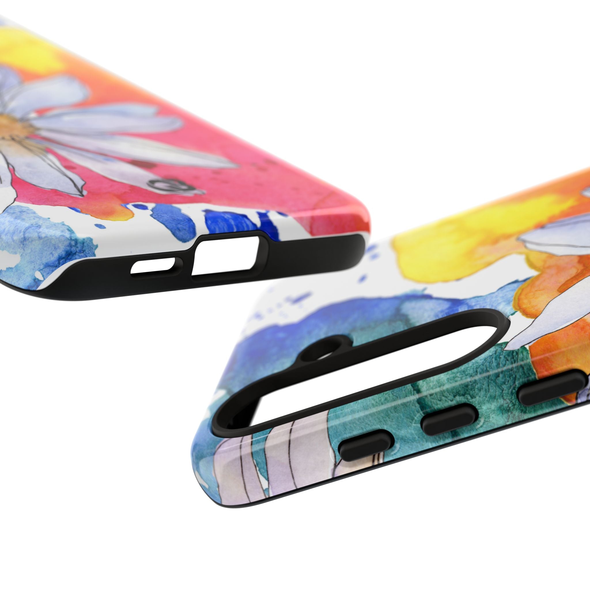 Vivid Bloom Splatter · Tough Handyhülle für Samsung