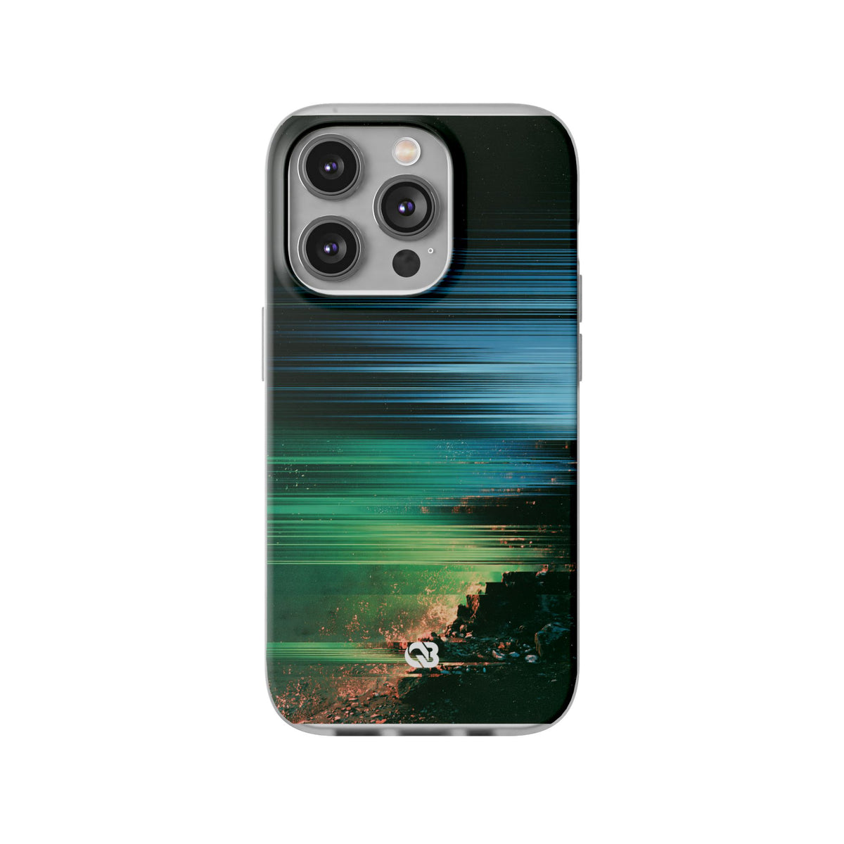 Digital Shoreline Drift · Lite Phone Case for iPhone · Teal