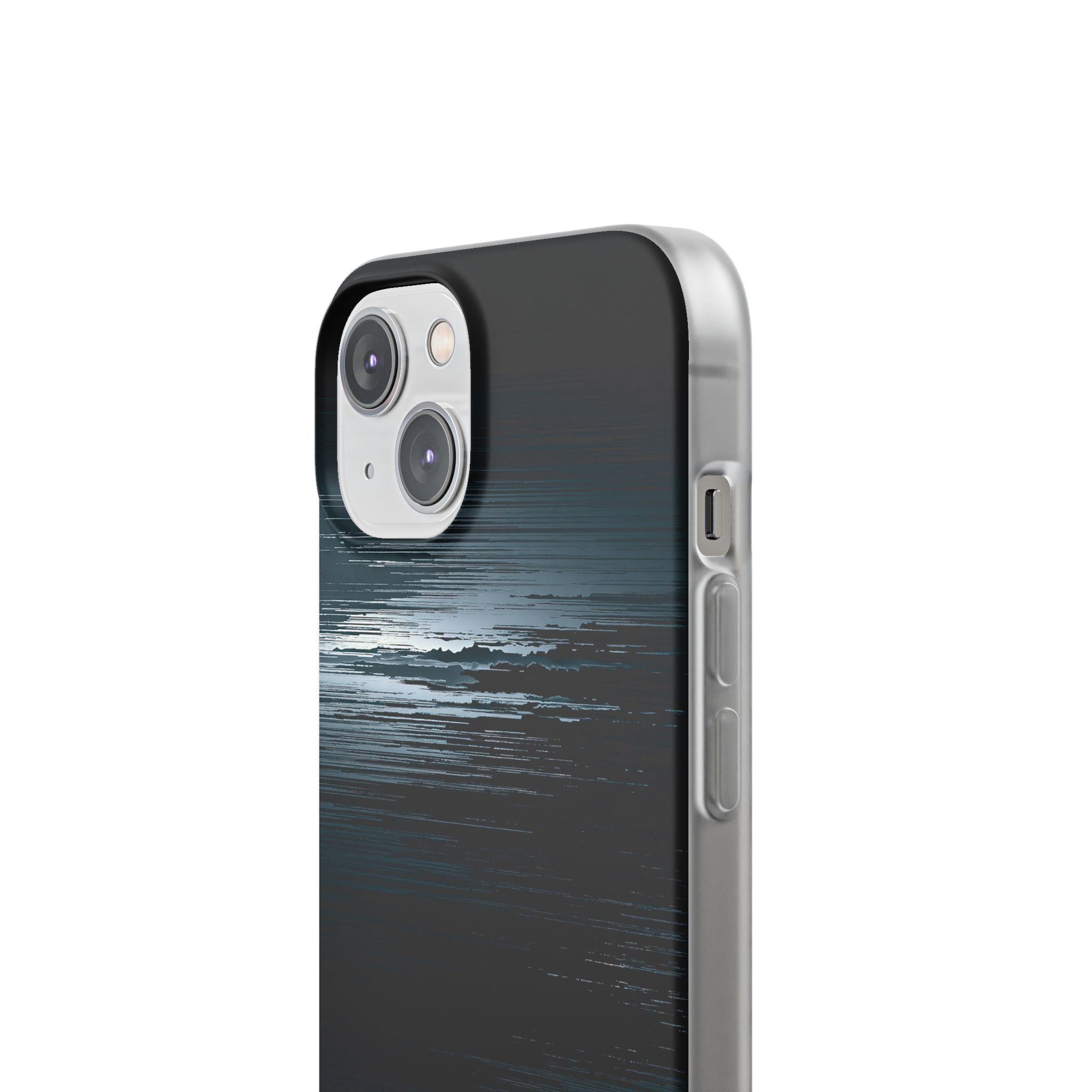 Black Lite Phone Case for iPhone - Frozen Signal Glitch