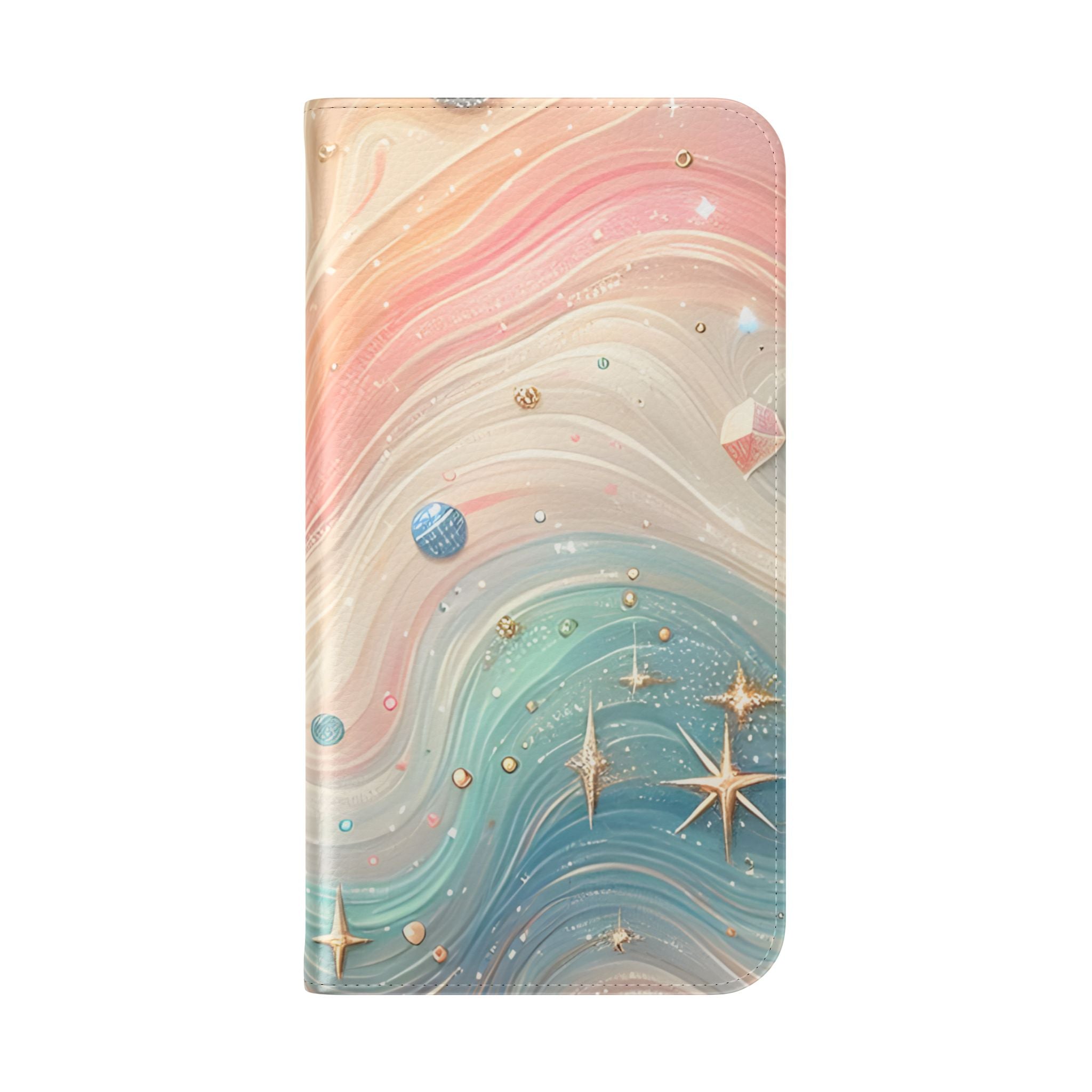 Celestial Waves - iPhone 15 Plus Case - Wallet