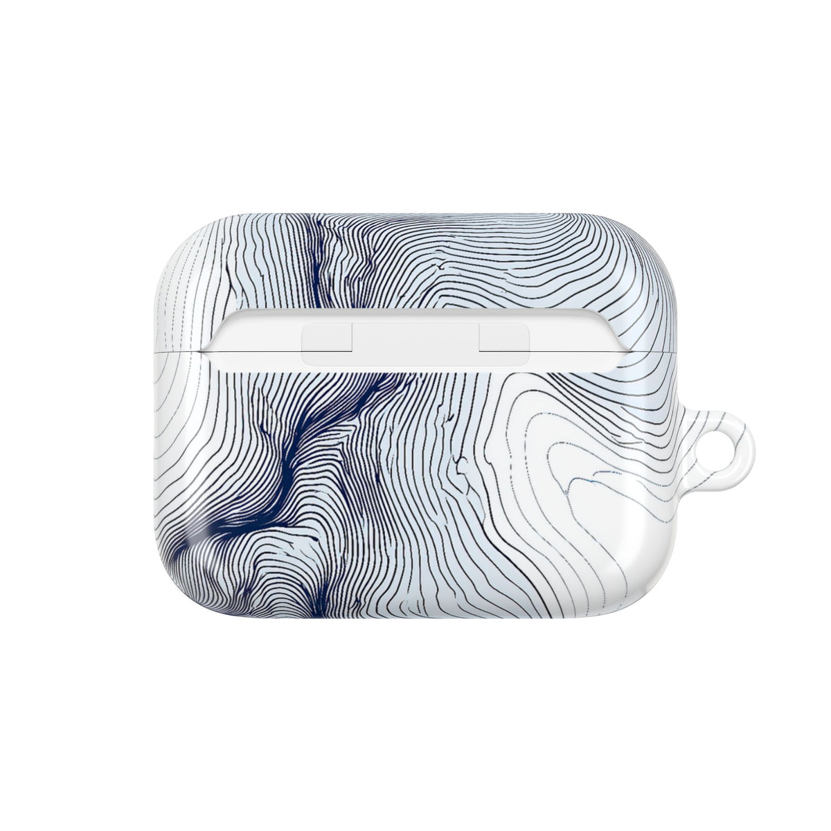 Nordic Ridge Contour · Hard Case for AirPods & AirPods Pro · White