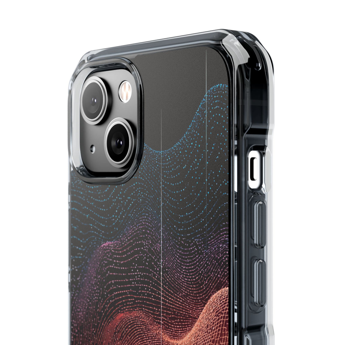 Spectral Elevation · Clear Impact Magnetic Phone Case for iPhone · Orange