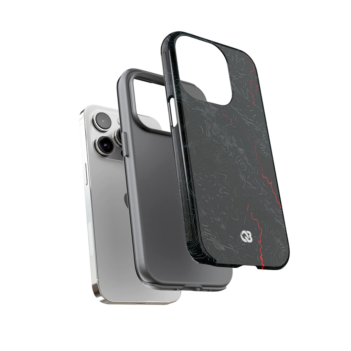 Crimson Rift · Tough Phone Case for iPhone · Black