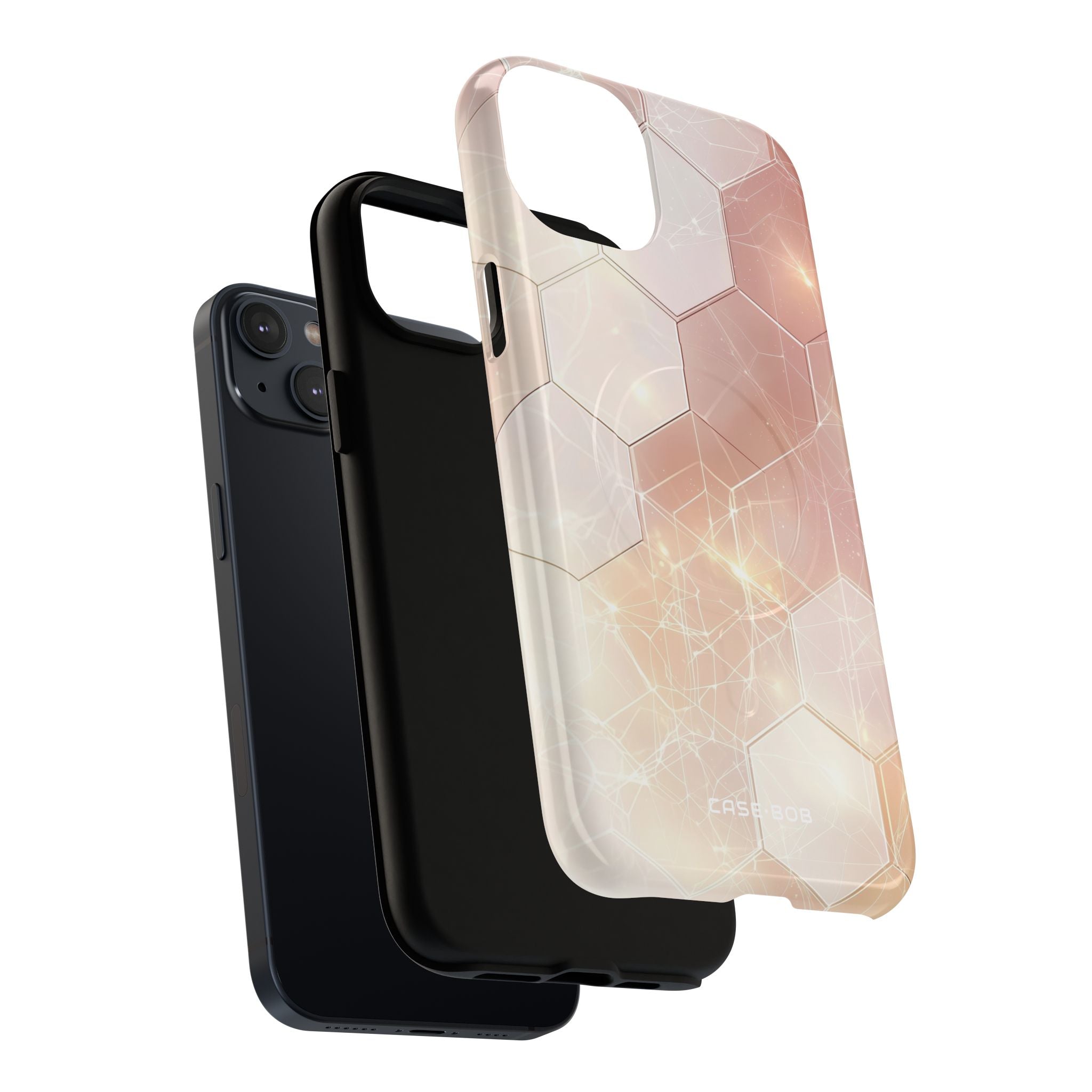 Honeycomb Glow iPhone 14 Plus Case - Tough+