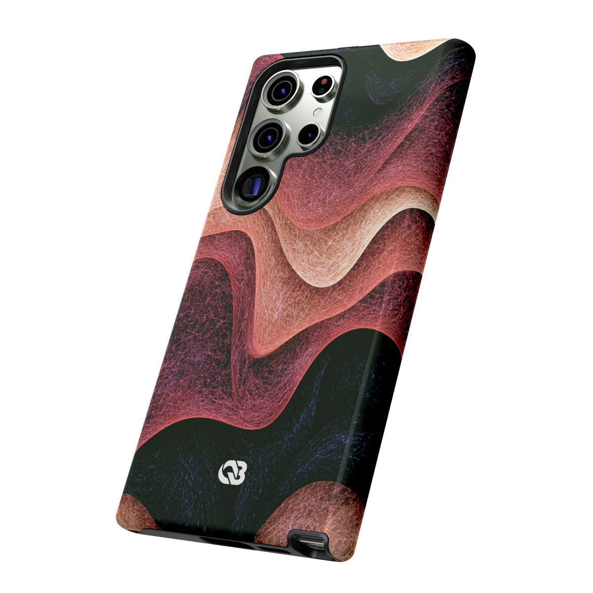 Rose Contour Waves · Tough Phone Case for Samsung · Pink