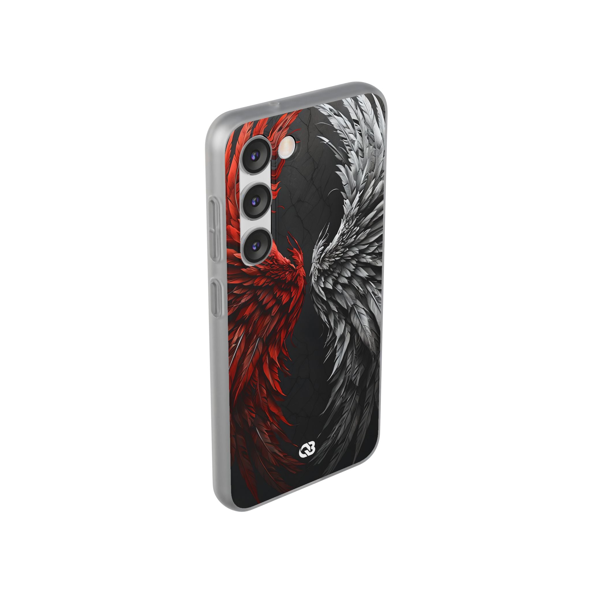Split Crimson Wing · Soft Phone Case for Samsung