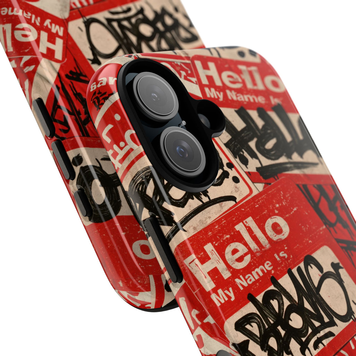 Slap Tag Collage · Tough Phone Case for iPhone · Red