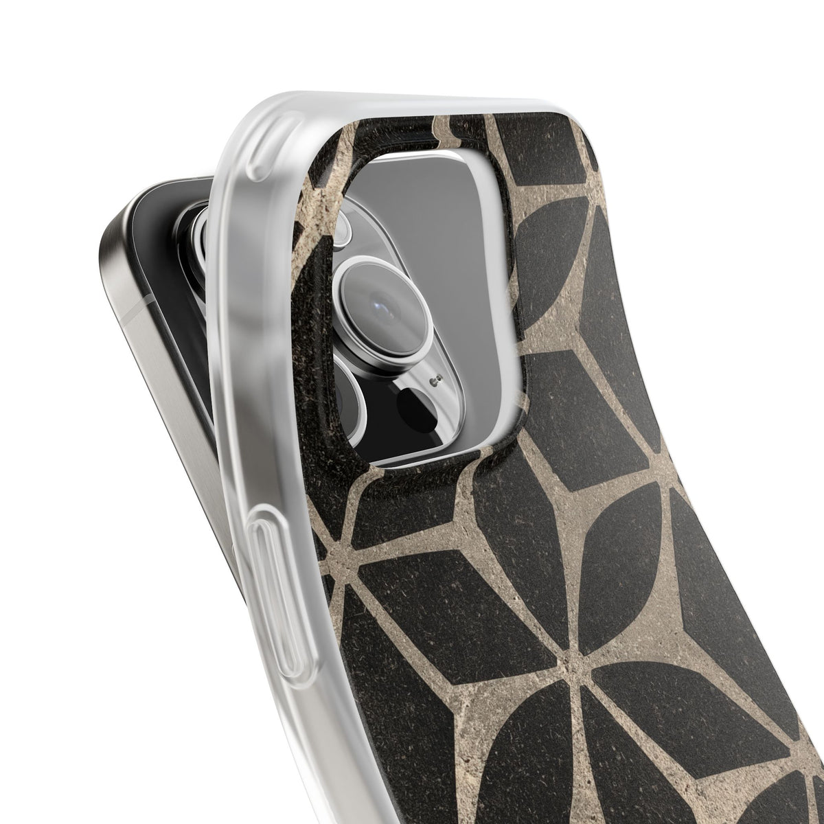Concrete Mosaic Star · Lite Phone Case for iPhone · Black