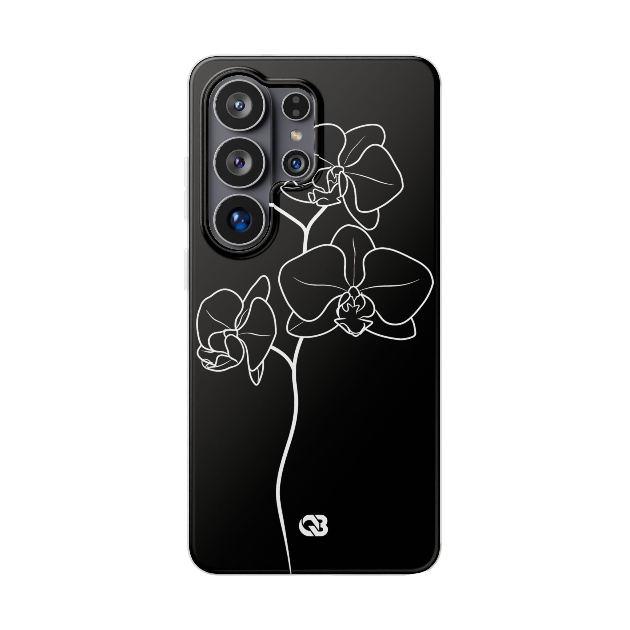 Black Lite Phone Case for Samsung - Noir Alabaster Orchid