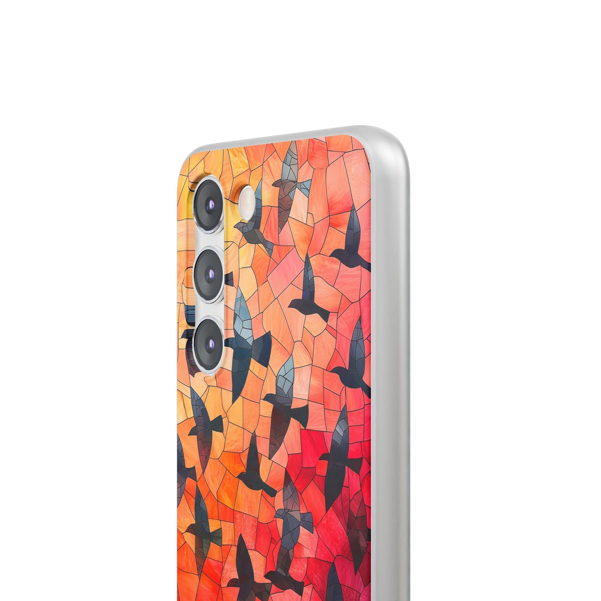 Ember Mosaic Wings · Soft Phone Case for Samsung