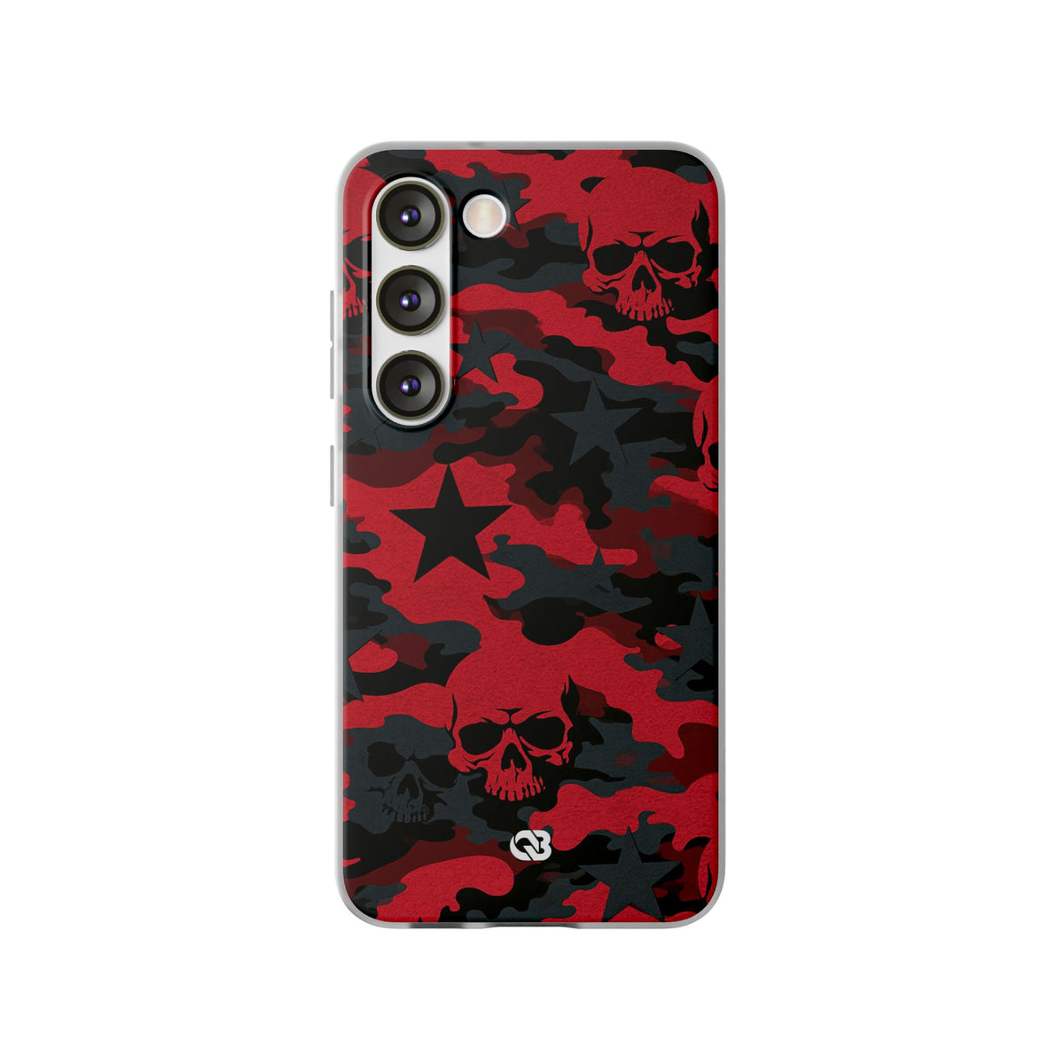 Crimson Skull Camo · Lite Phone Case for Samsung · Red
