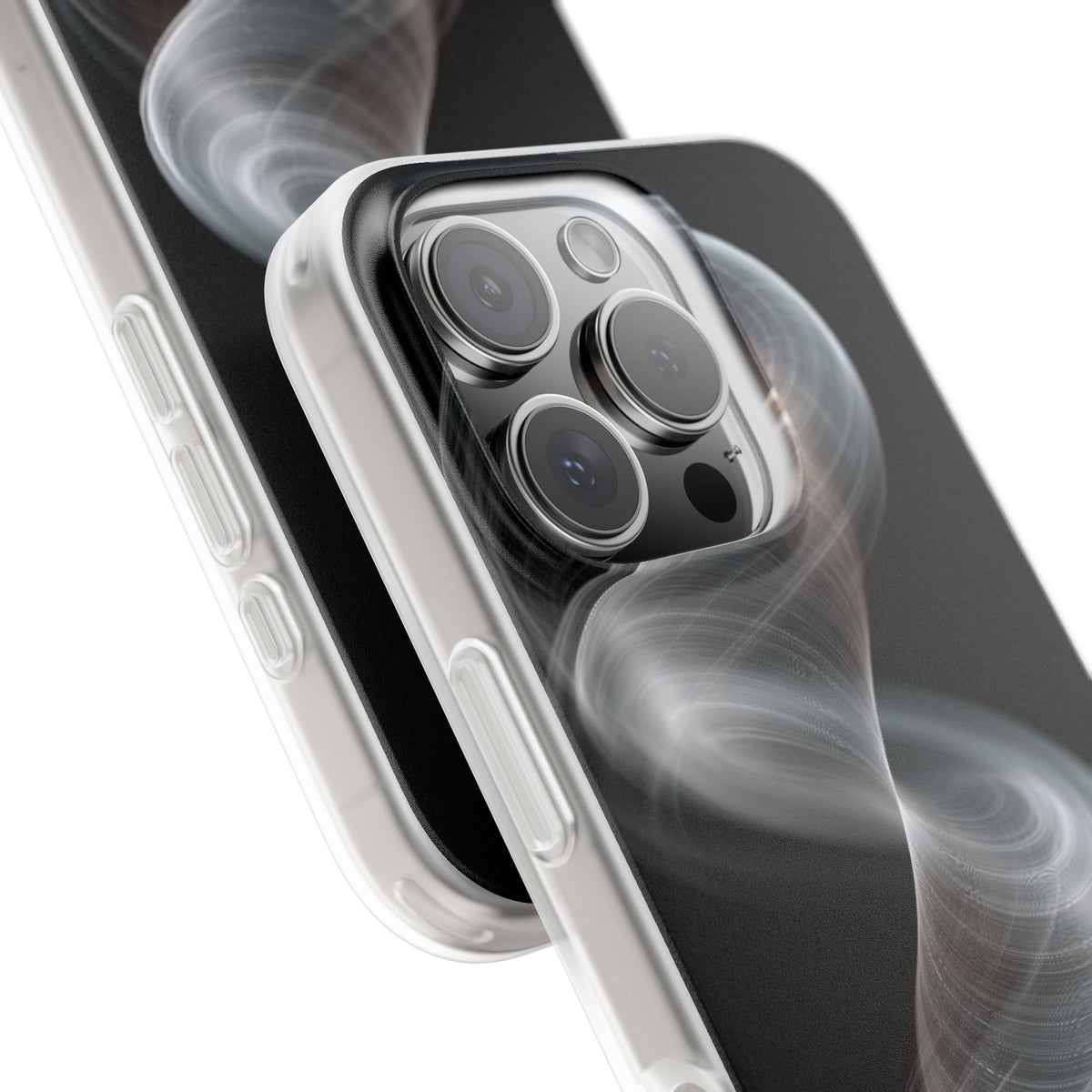 Luminous Vortex · Lite Phone Case for iPhone · Black