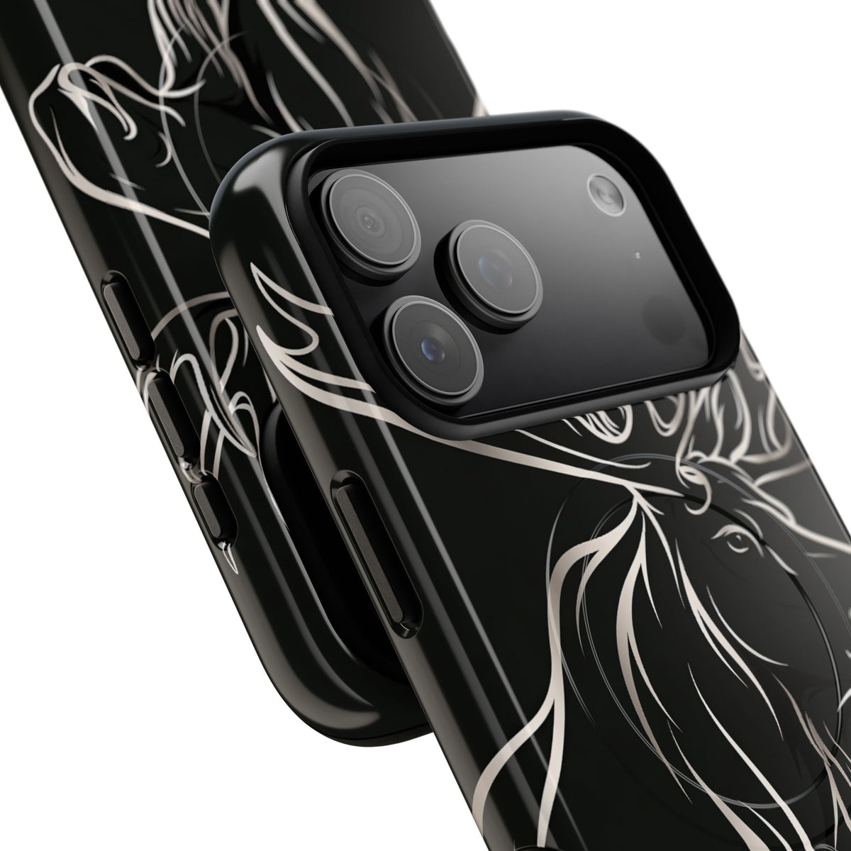 Nordic Moose Contour · Tough 2.0 Magnetic Phone Case for iPhone · Black
