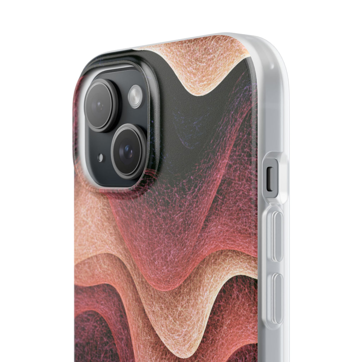Rose Contour Waves · Lite Phone Case for iPhone · Pink