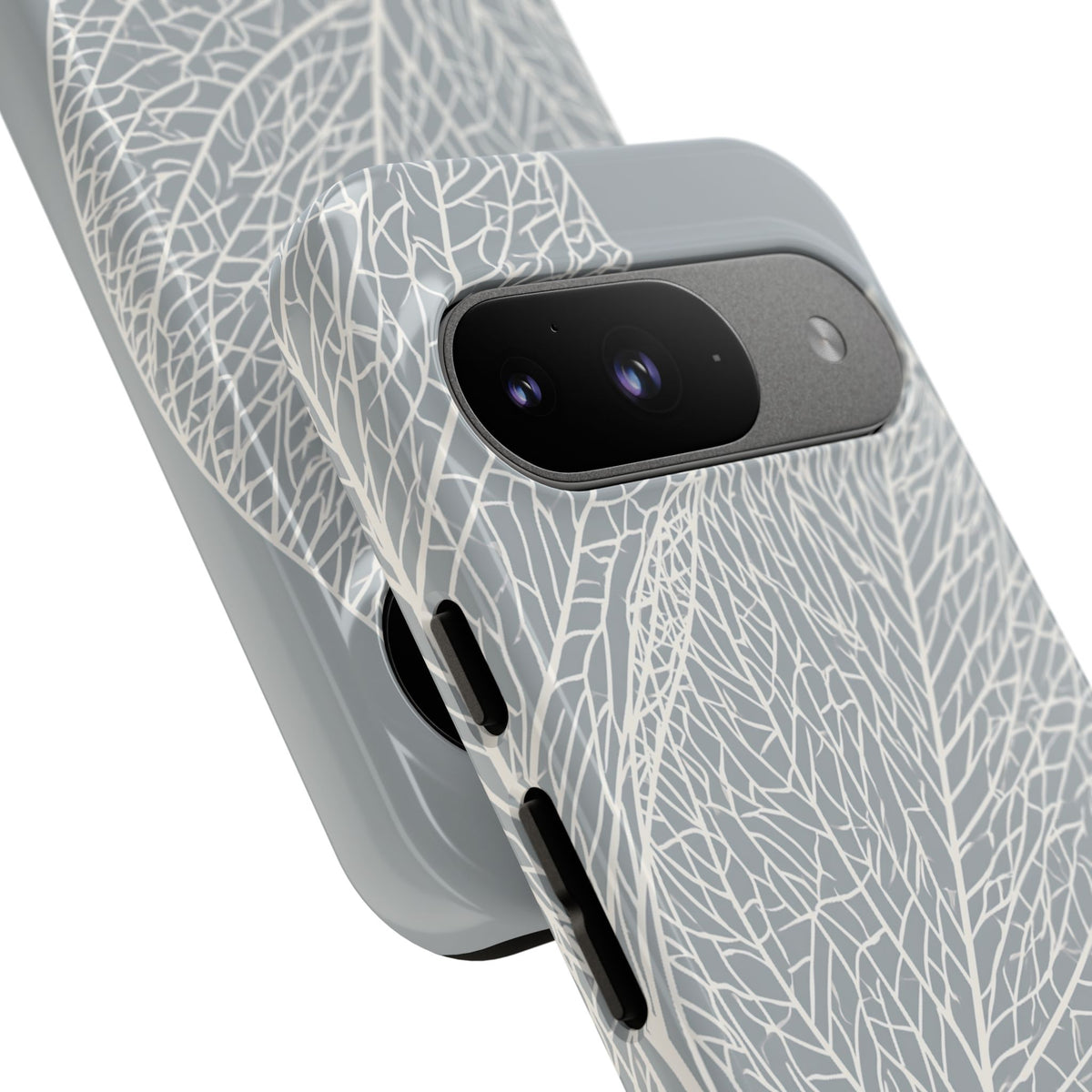 Minimal Leaf Skeleton · Tough Phone Case for Pixel · Grey