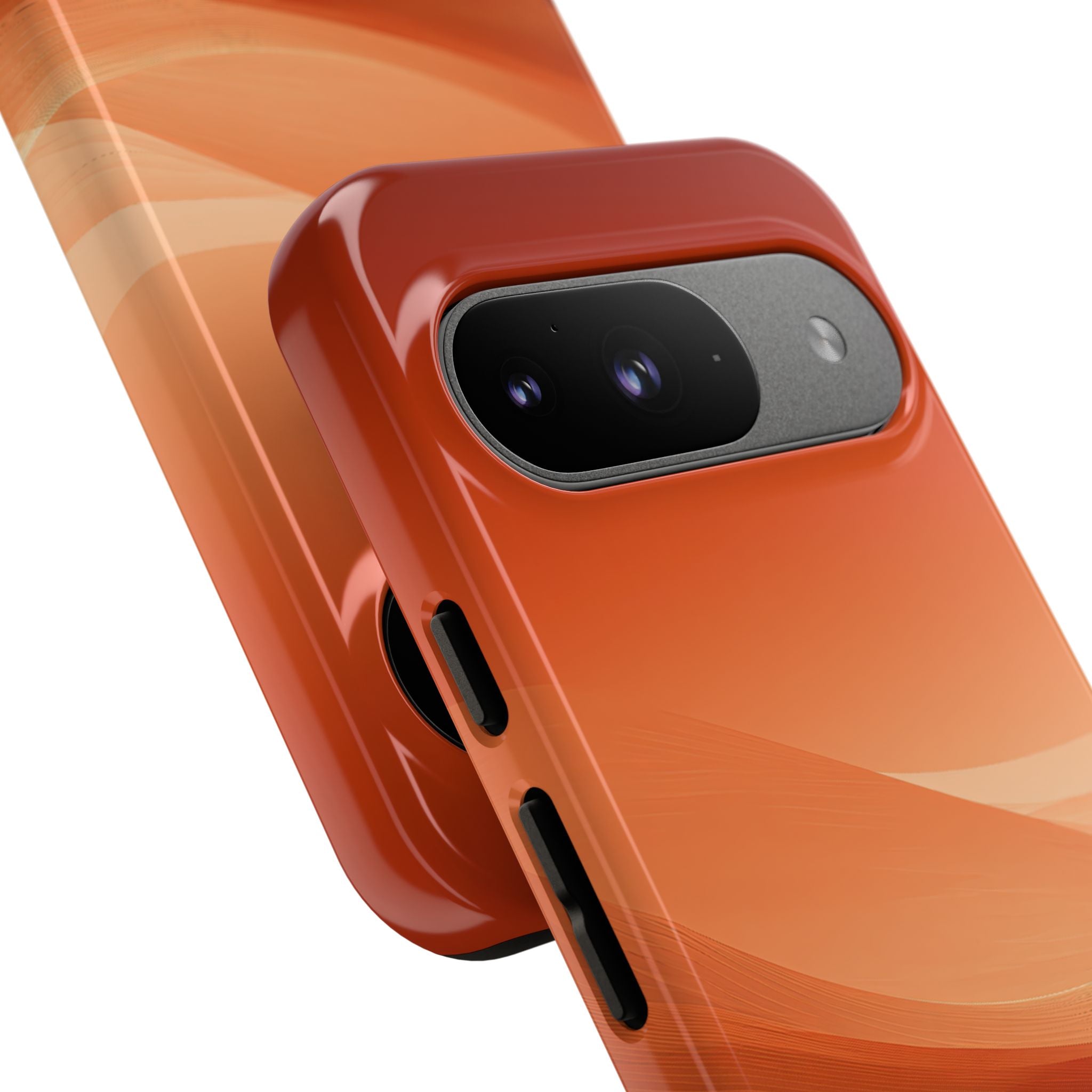 Orange Tough Phone Case for Google Pixel - Crimson Dune Gradient