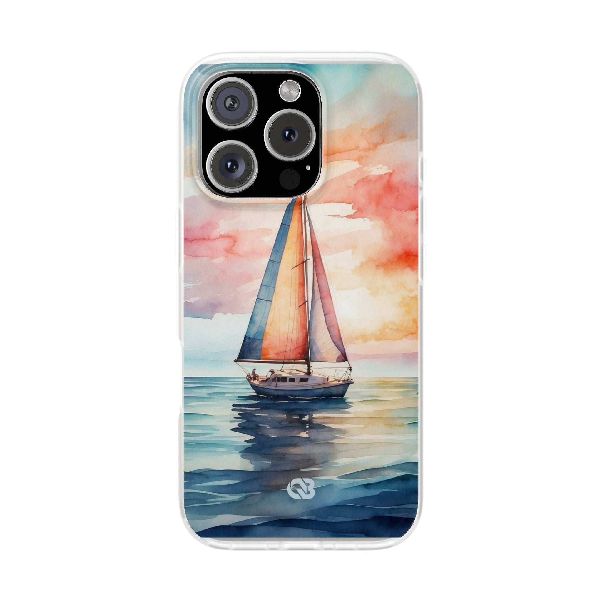 Crimson Horizon Sail · Soft Hoesje voor iPhone