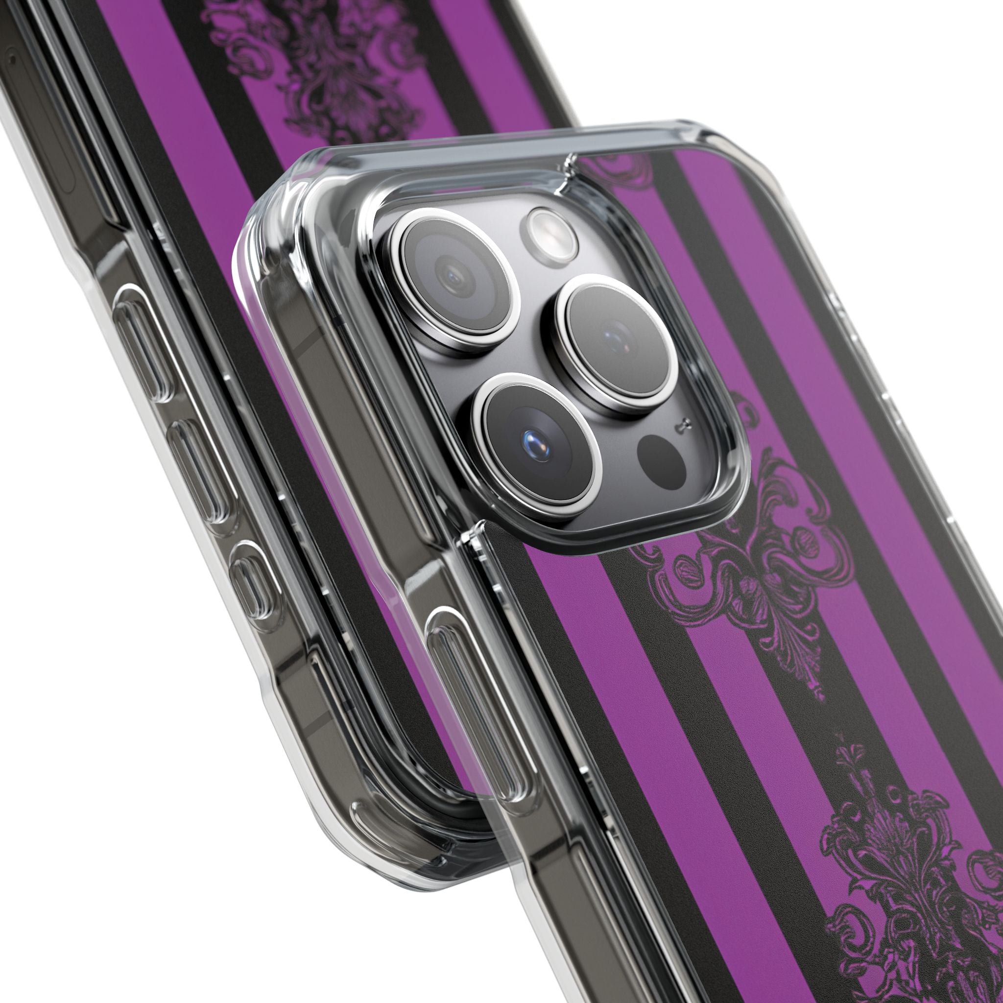 Damask Elegance Purple iPhone 15 Pro Case - Impact
