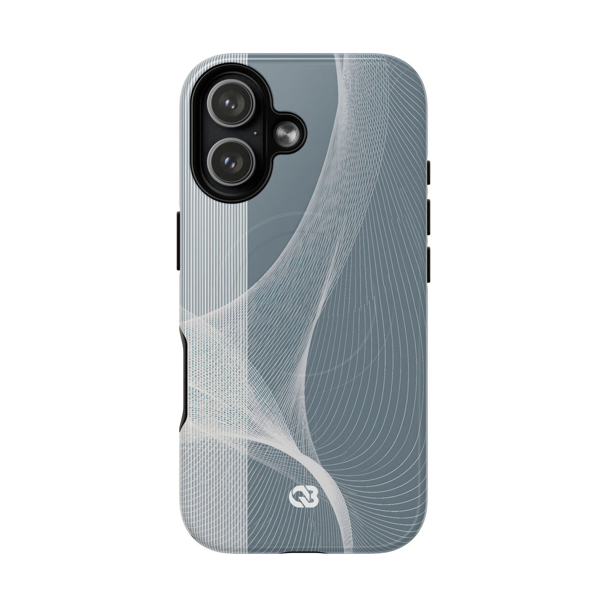 Grey Tough 2.0 Magsafe Phone Case for iPhone - Slate Mesh Horizon