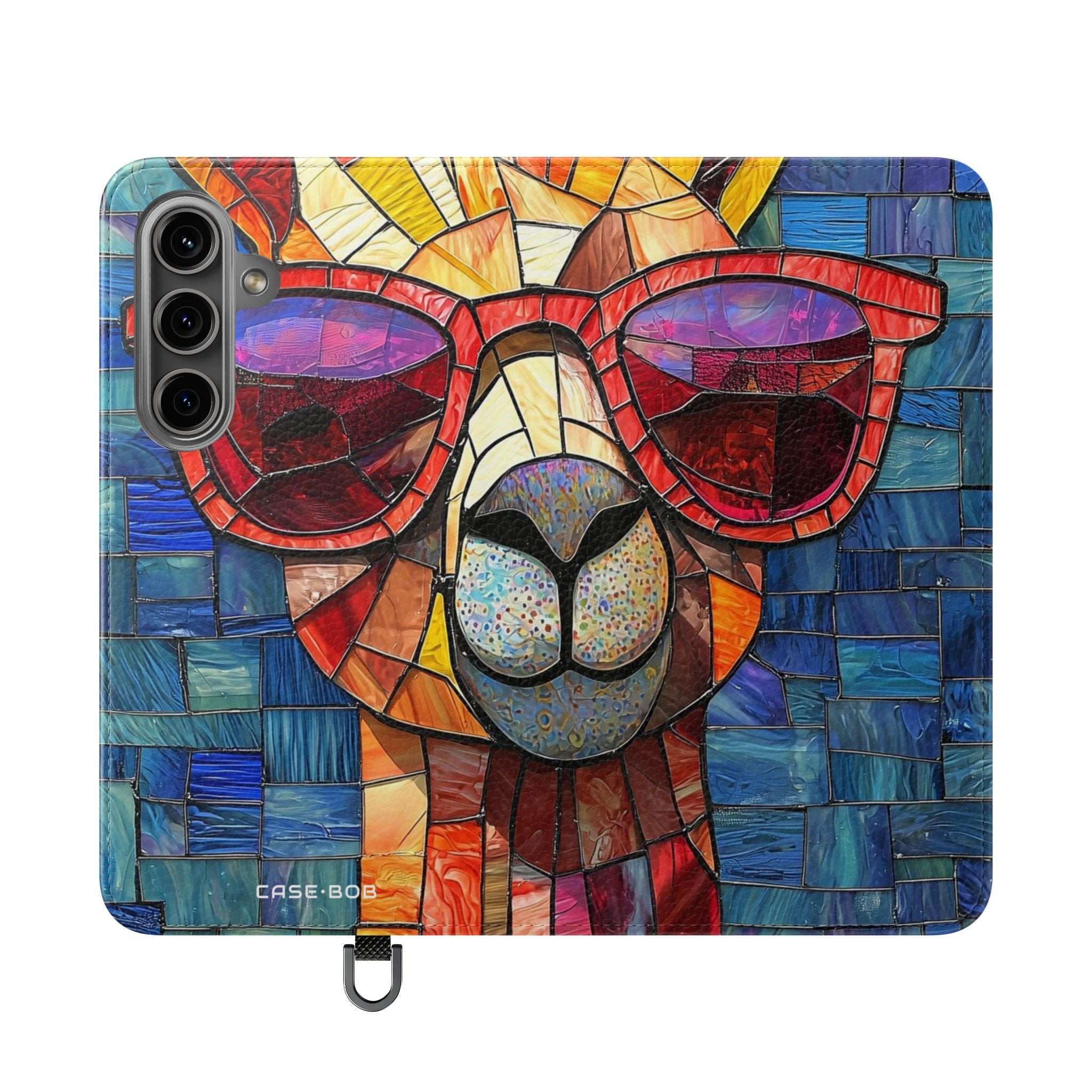 Sunglass Llama Mosaic - Samsung S24 Case - Wallet