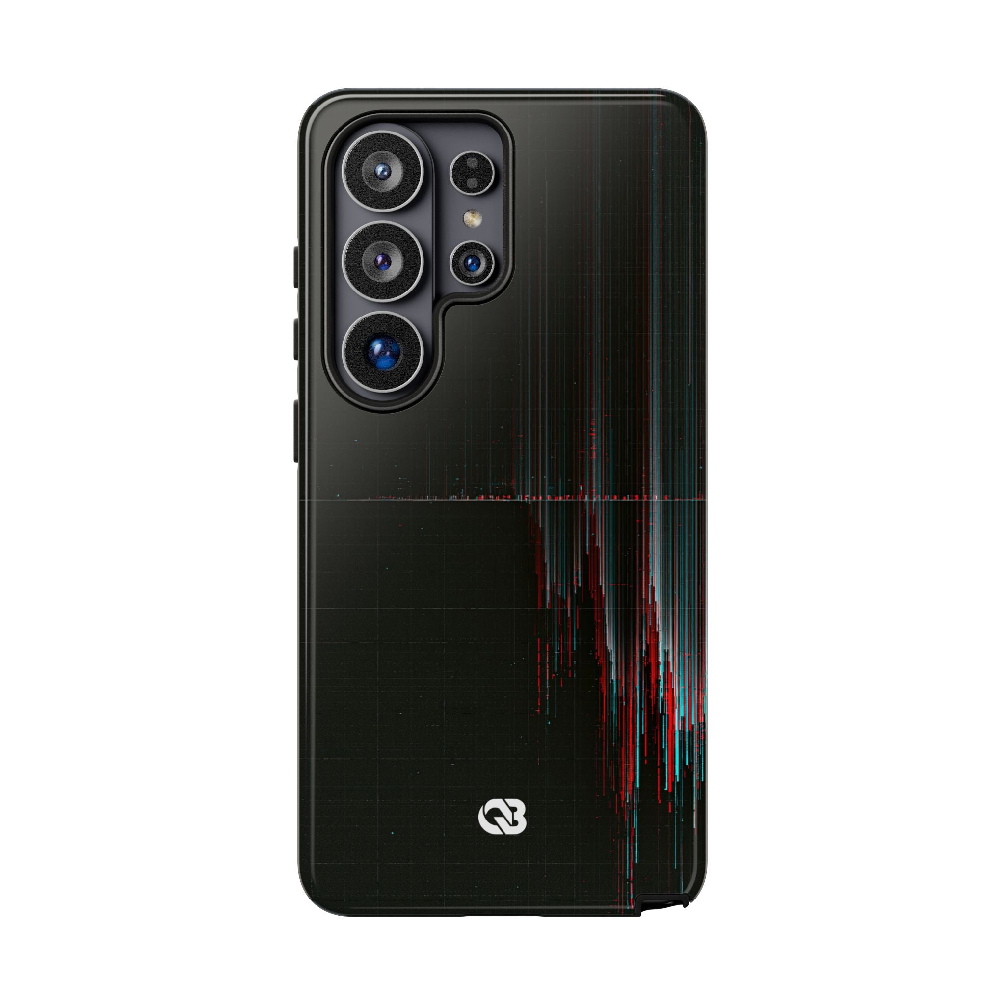 Black Tough Phone Case for Samsung - Corrupted Data Stream