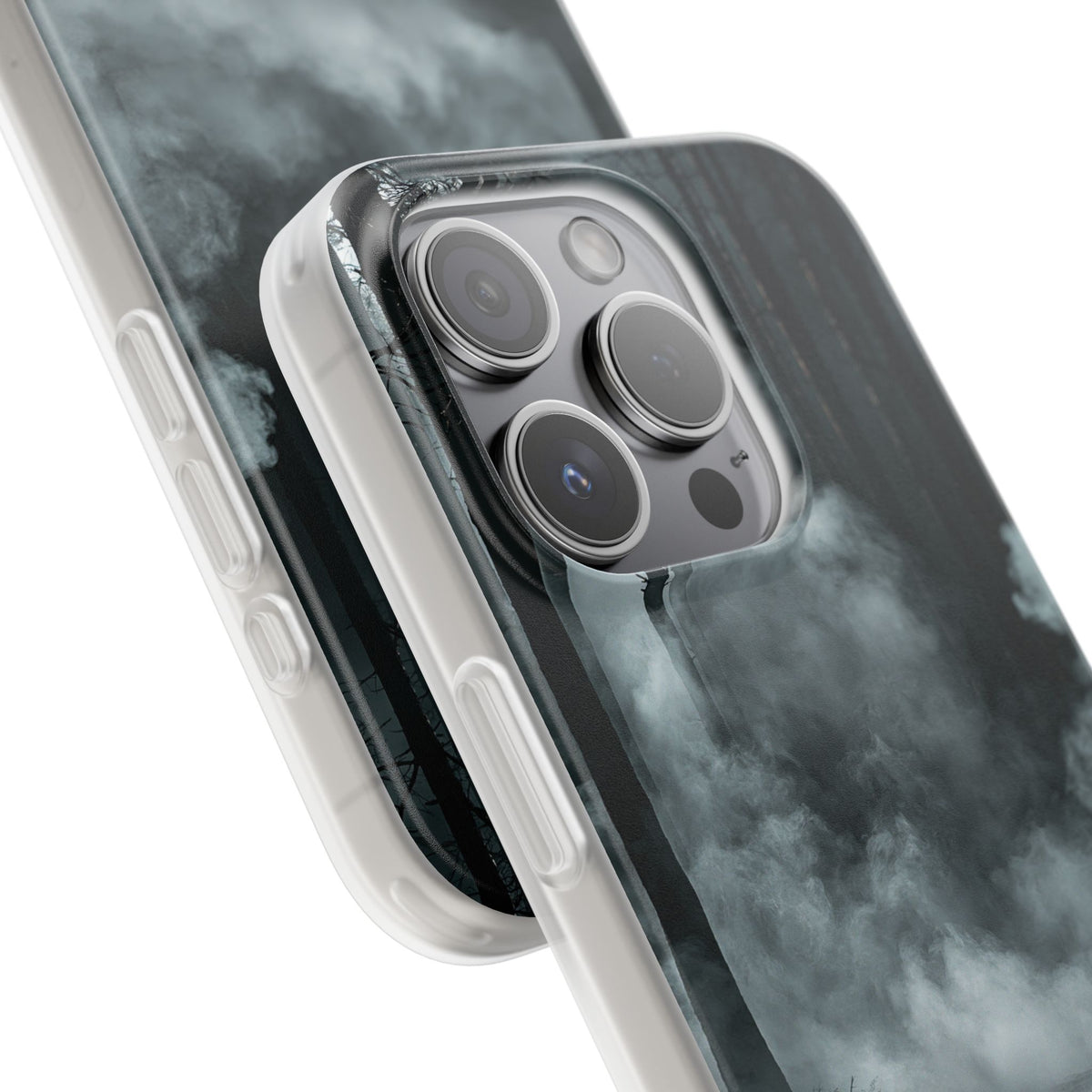 Shadowed Pine Mist · Lite Phone Case for iPhone · Black