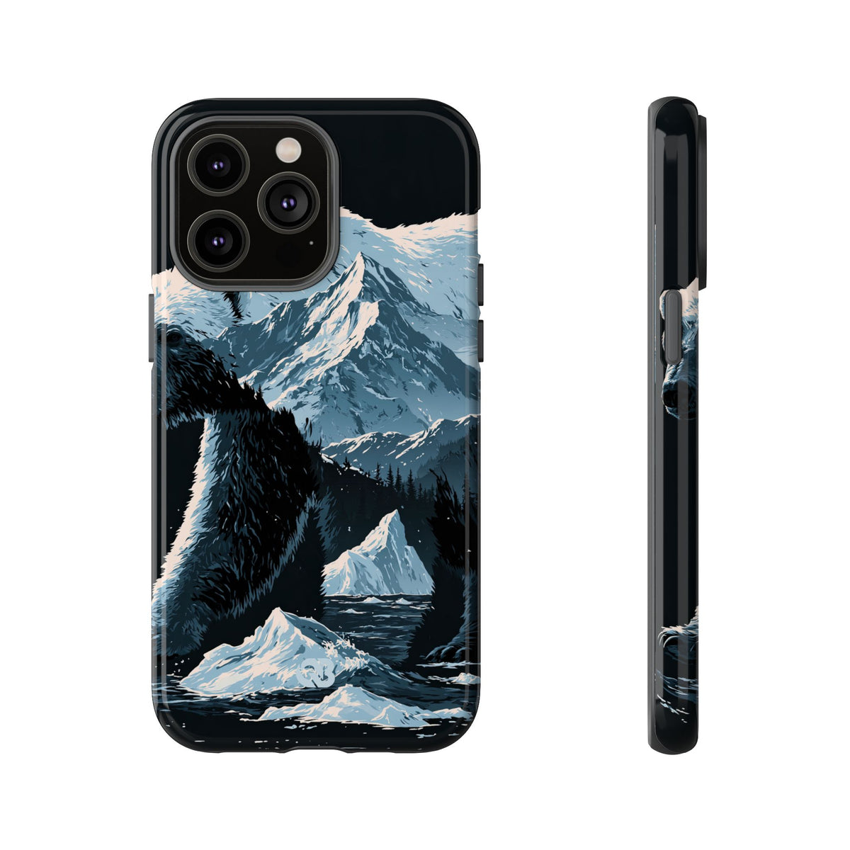 Nordic Arctic Bear · Tough Phone Case for iPhone · Black