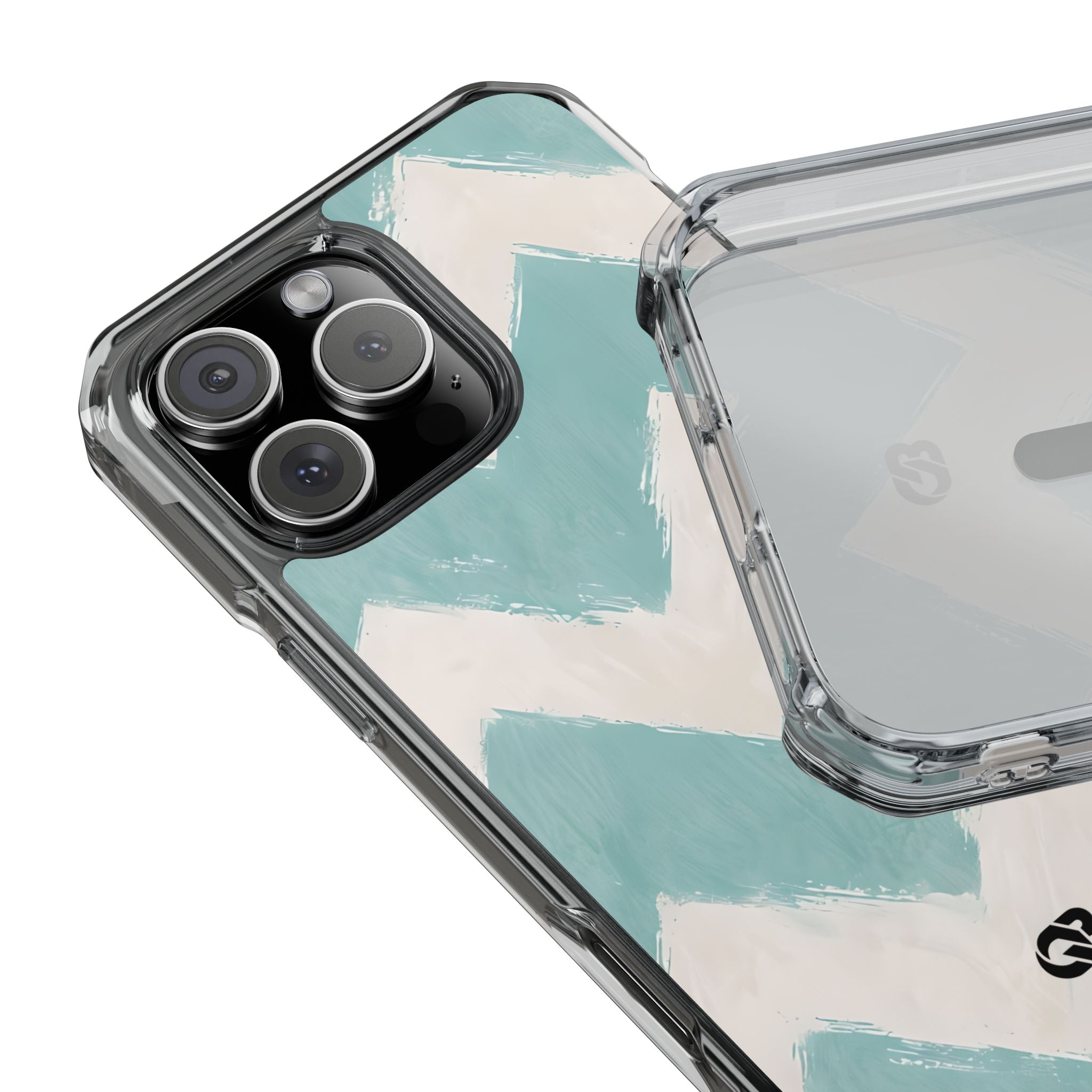 Teal Painted Chevron · Custodia Impact per iPhone · Magsafe