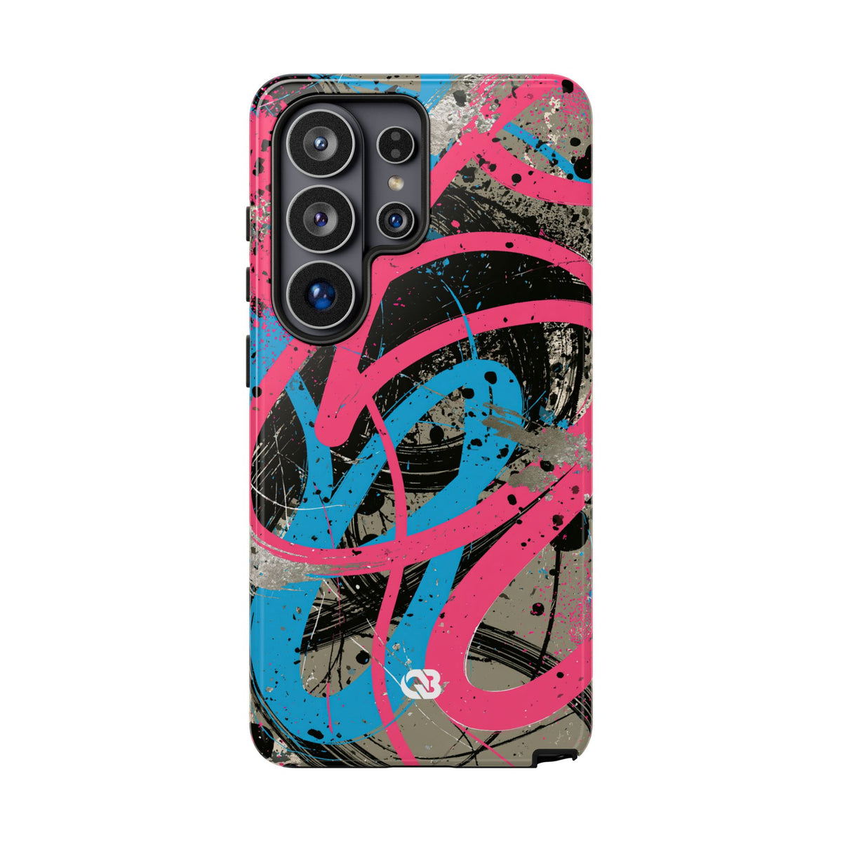 Cyber Splatter Flow · Tough Phone Case for Samsung · Pink