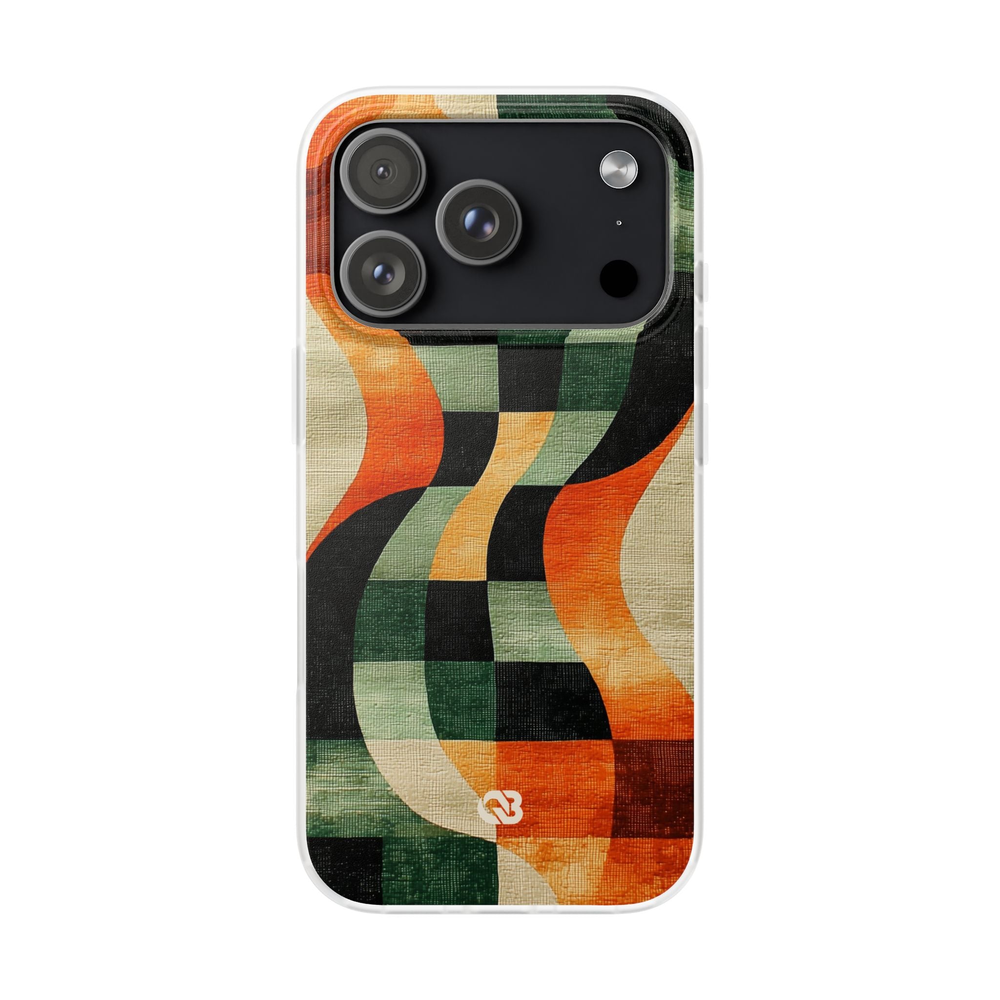 Burnt Orange Curve · Soft Phone Case for iPhone