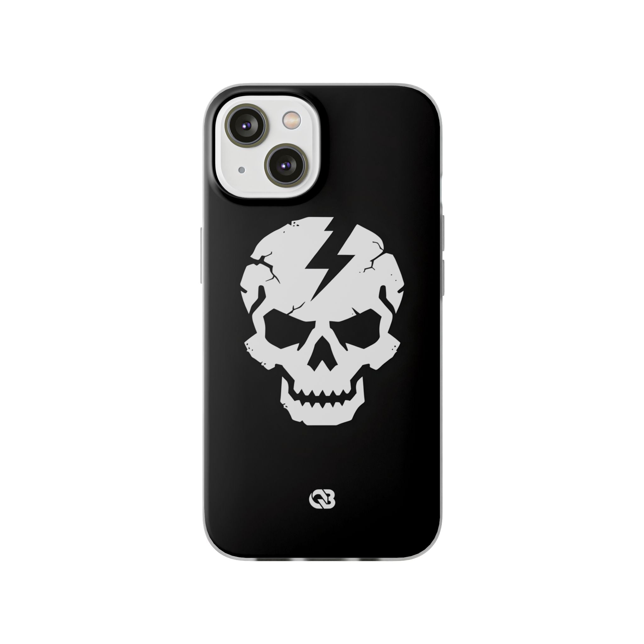 Shattered Bolt Skull · Soft Phone Case for iPhone