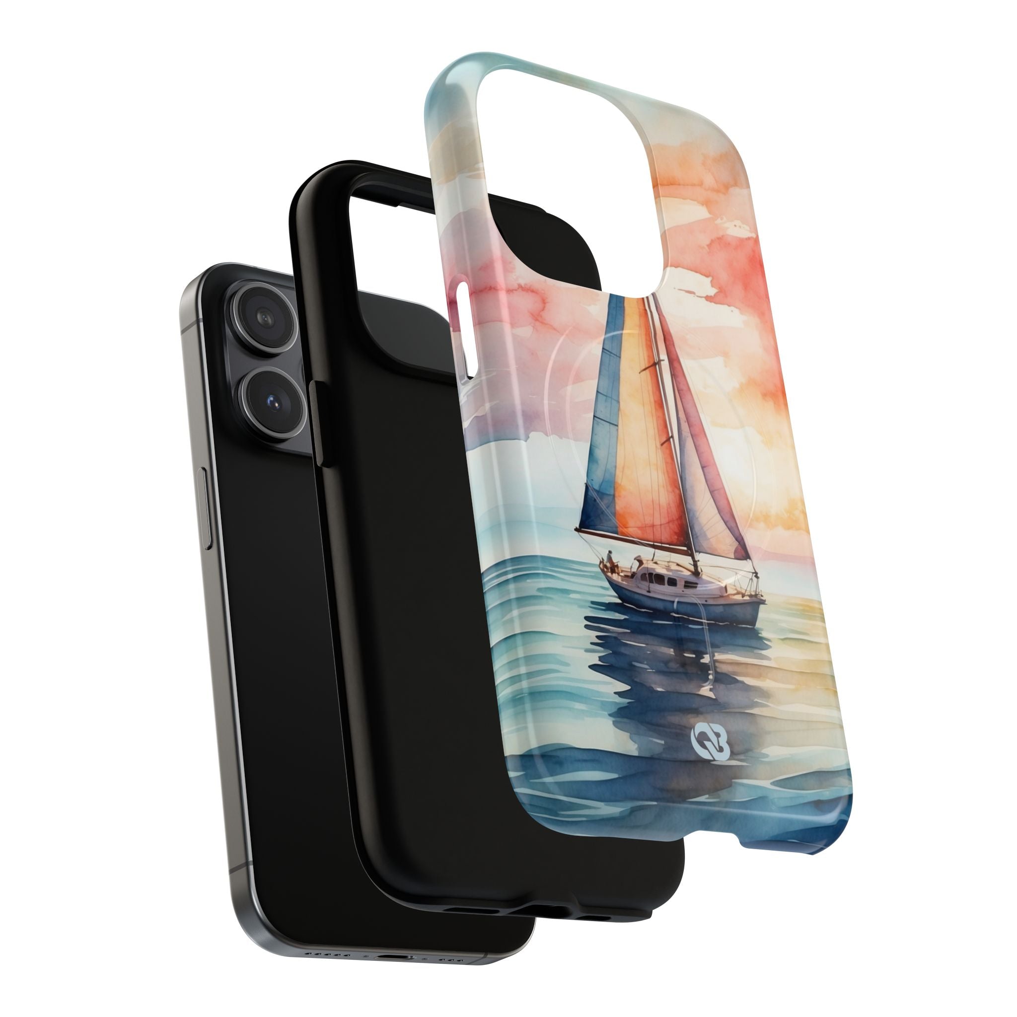 Crimson Horizon Sail · Tough+ Phone Case for iPhone · Magsafe