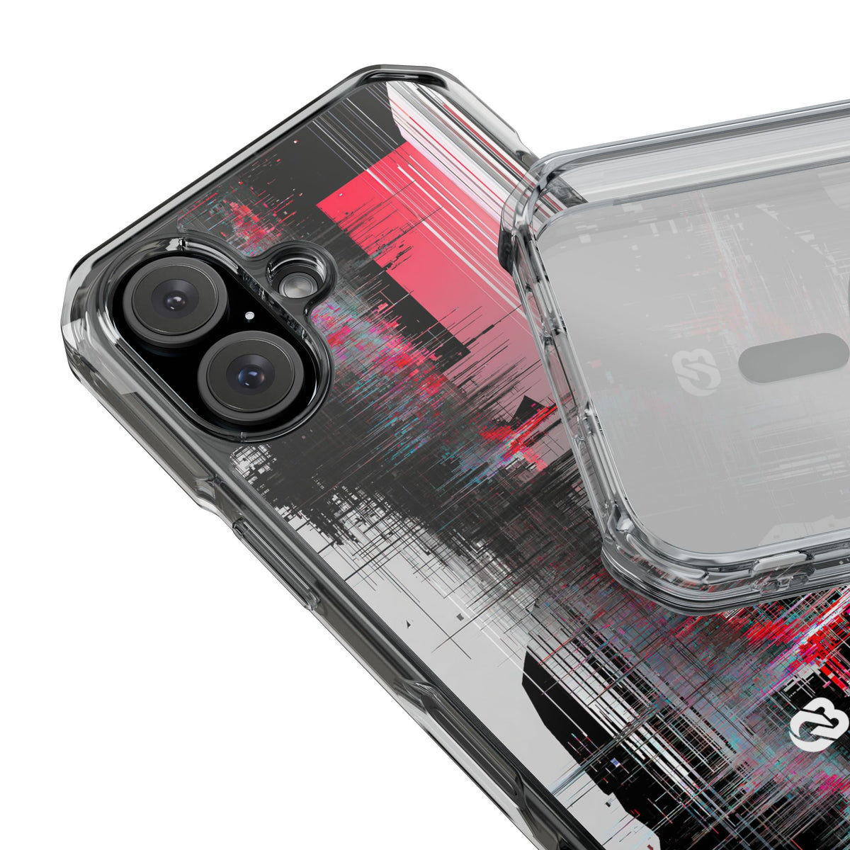 Black Impact MagSafe Phone Case for iPhone - Crimson Data Leak