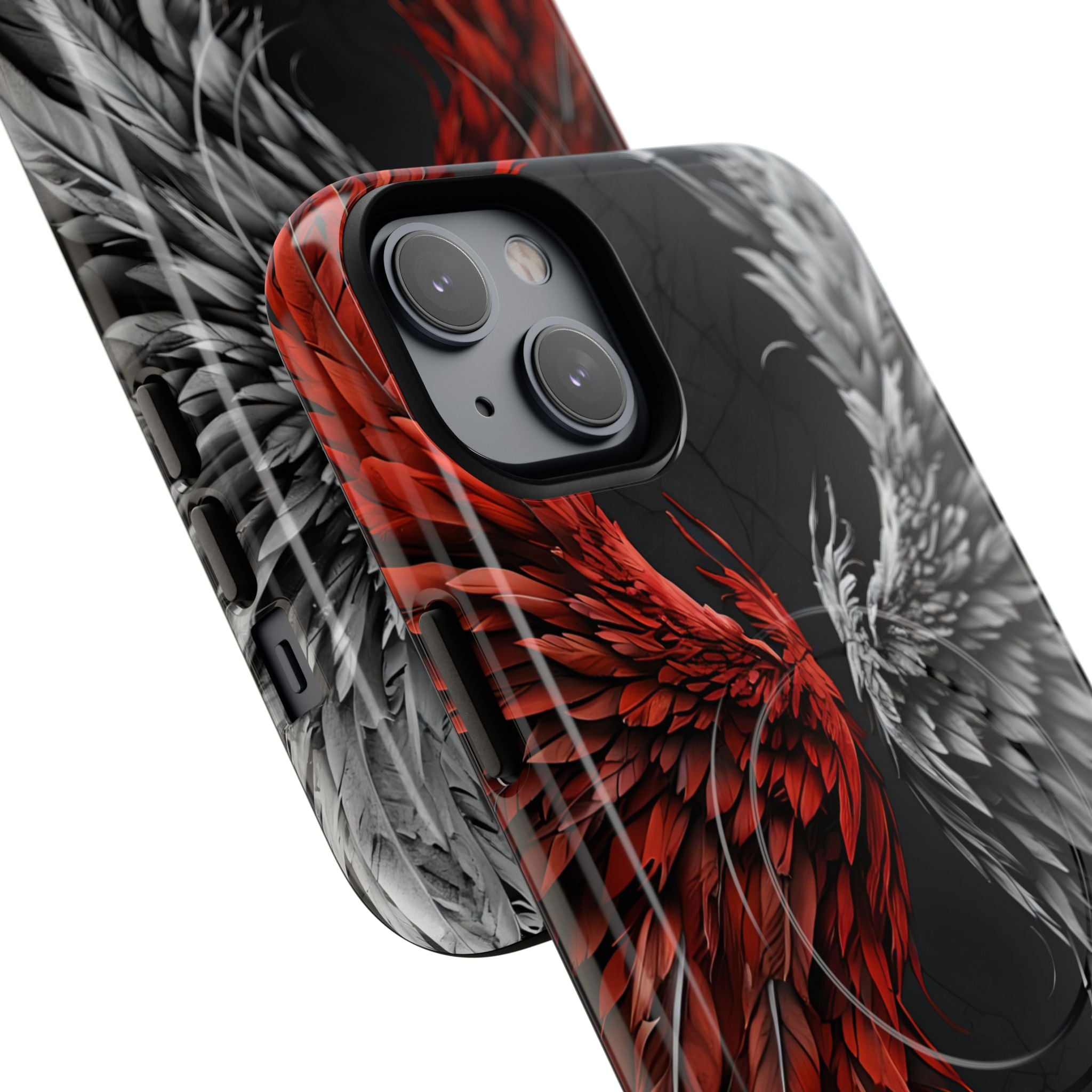 Split Crimson Wing · Tough+ Magsafe