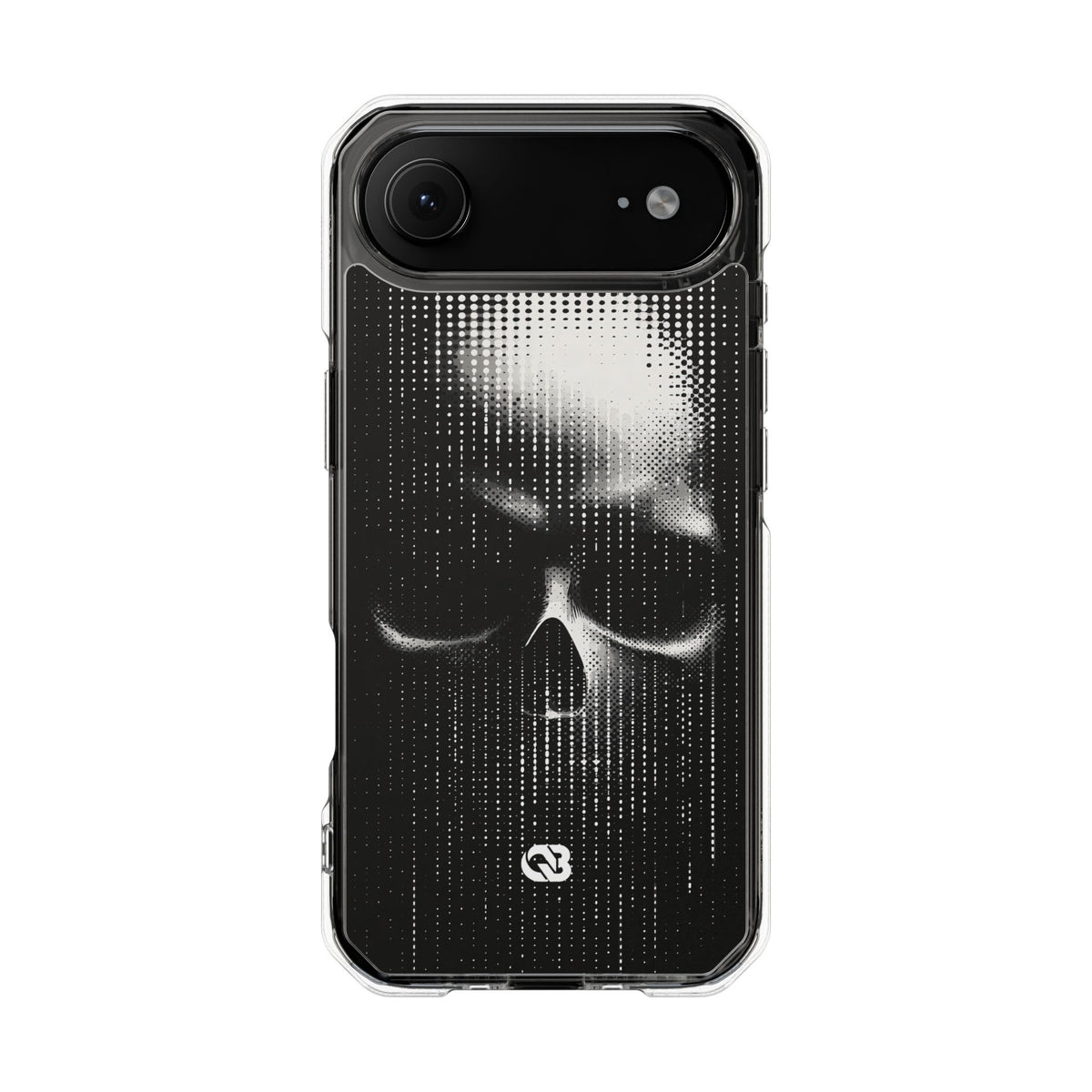 Raster Phantom · Clear Impact Magnetic Phone Case for iPhone · Black