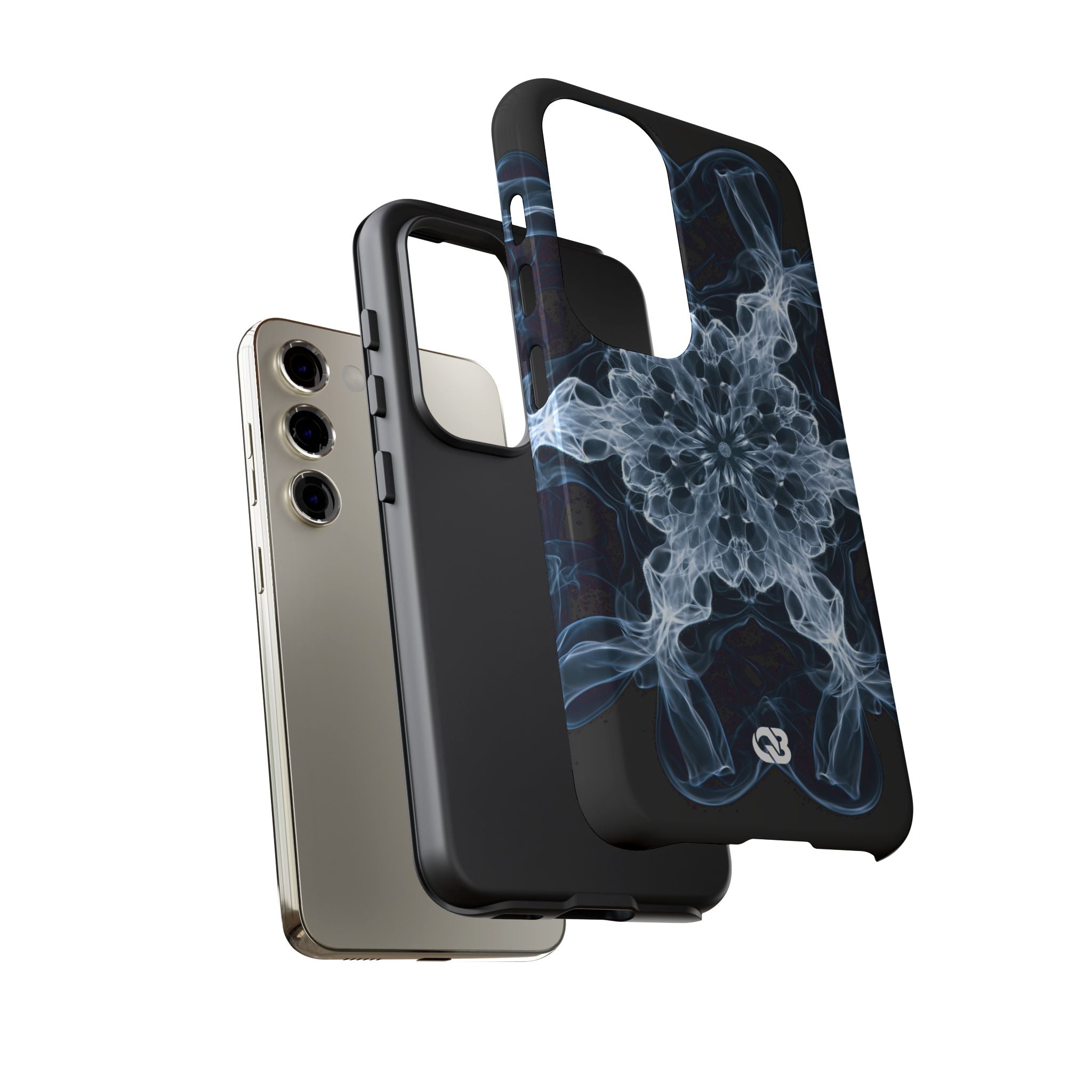 Blue Tough Phone Case for Samsung - Glacial Smoke Crown