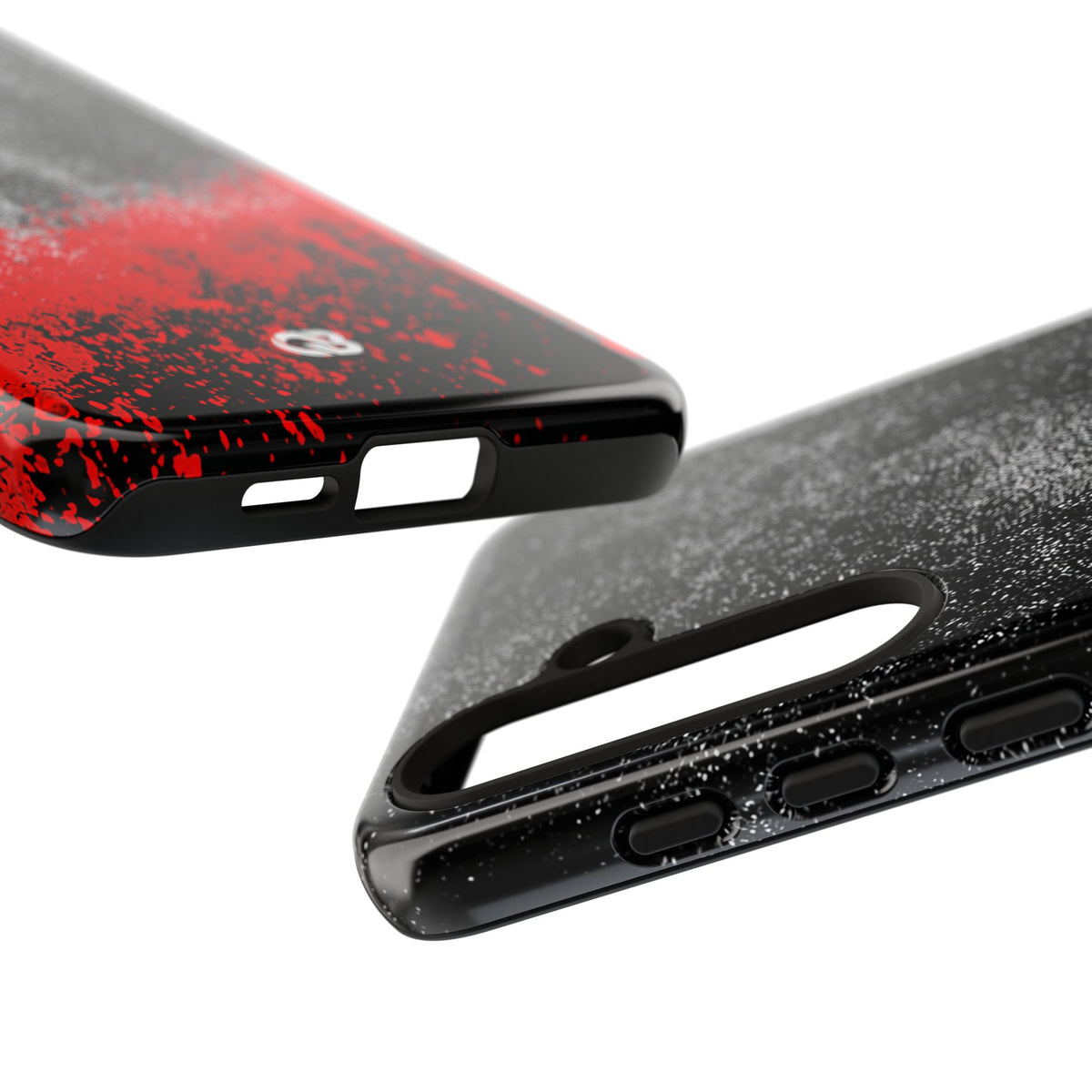 Crimson Noir Drip · Tough Phone Case for Samsung · Black