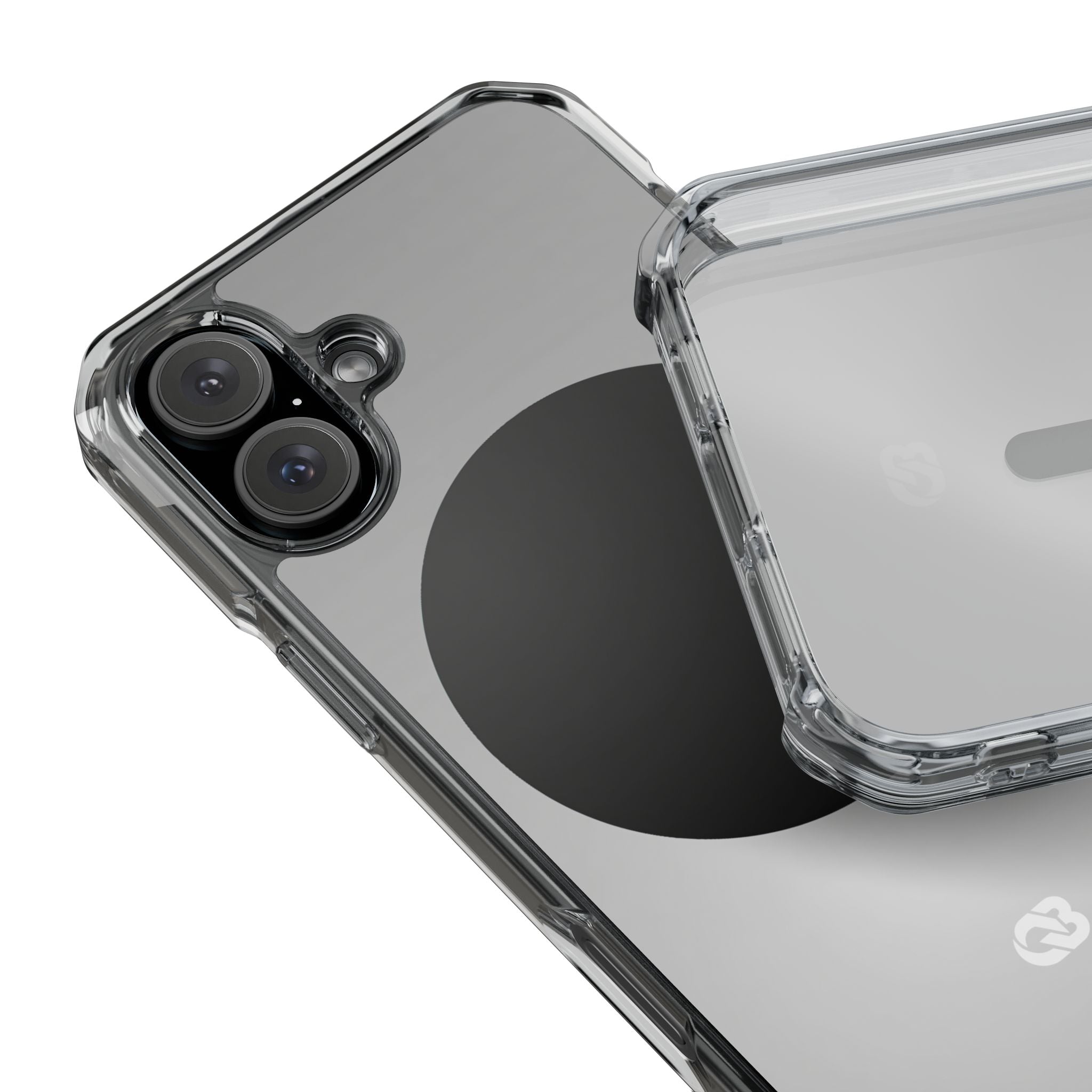 Grey Impact MagSafe Phone Case for iPhone - Matte Onyx Sphere