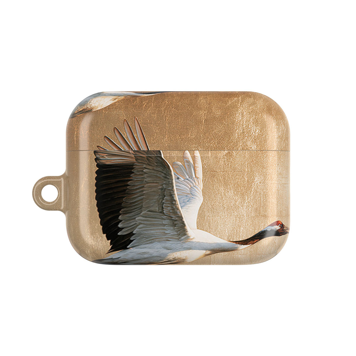 Golden Crane Flight · Hard Case for AirPods & AirPods Pro · Gold