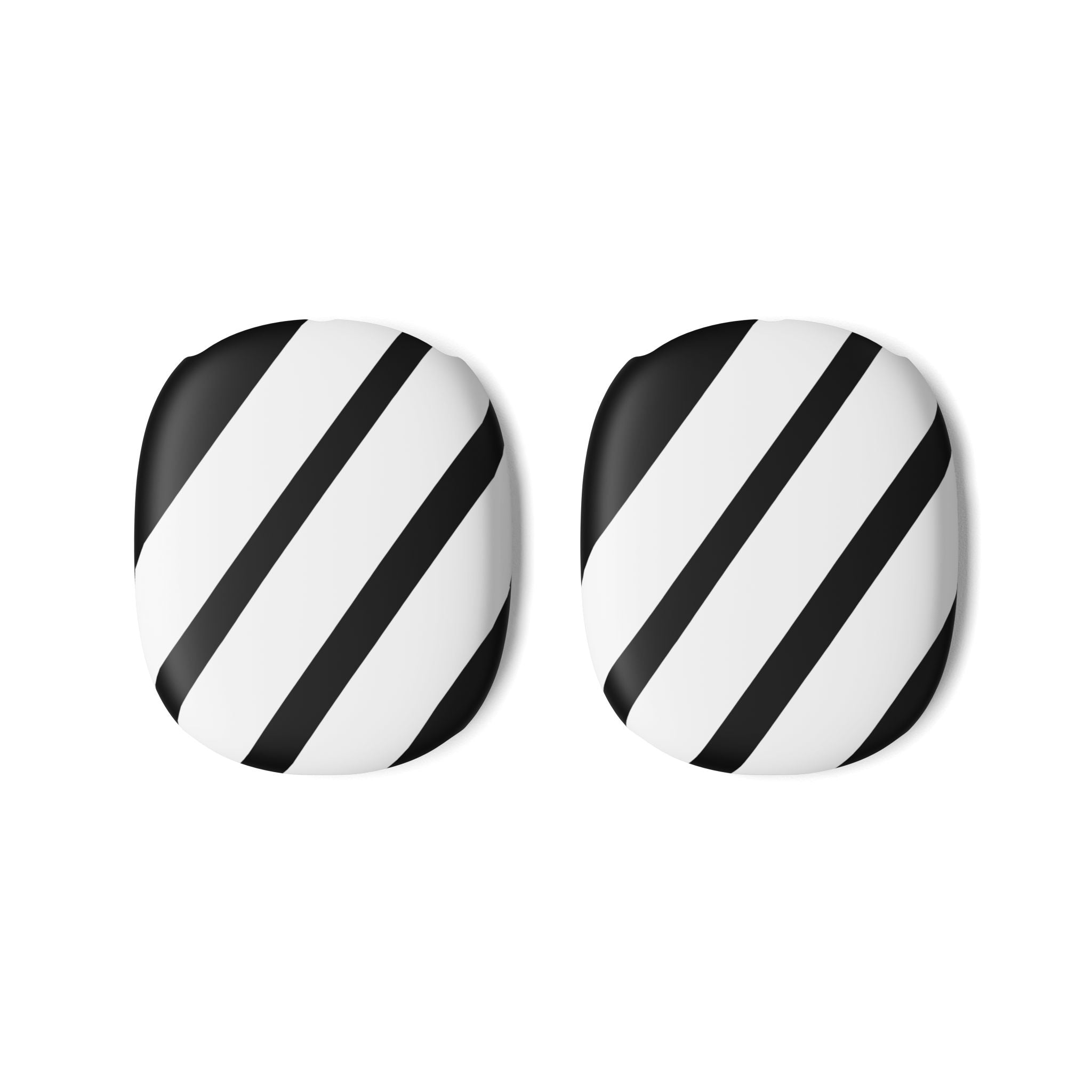 Diagonal Stripes BlackWhite - AirPod Max Case