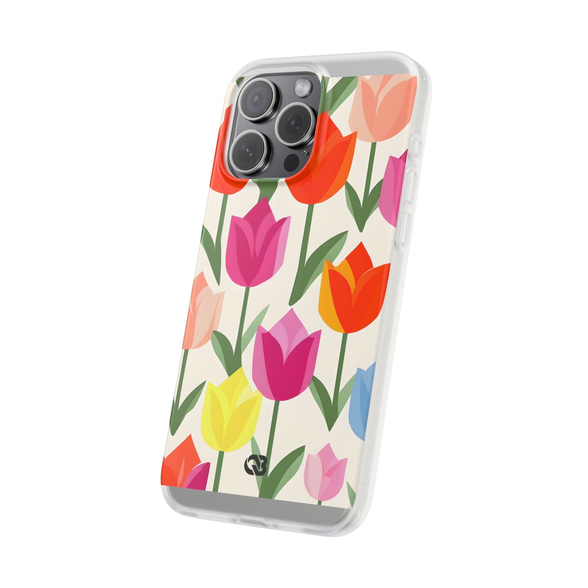 Vibrant Petal Grid · Soft Phone Case for iPhone