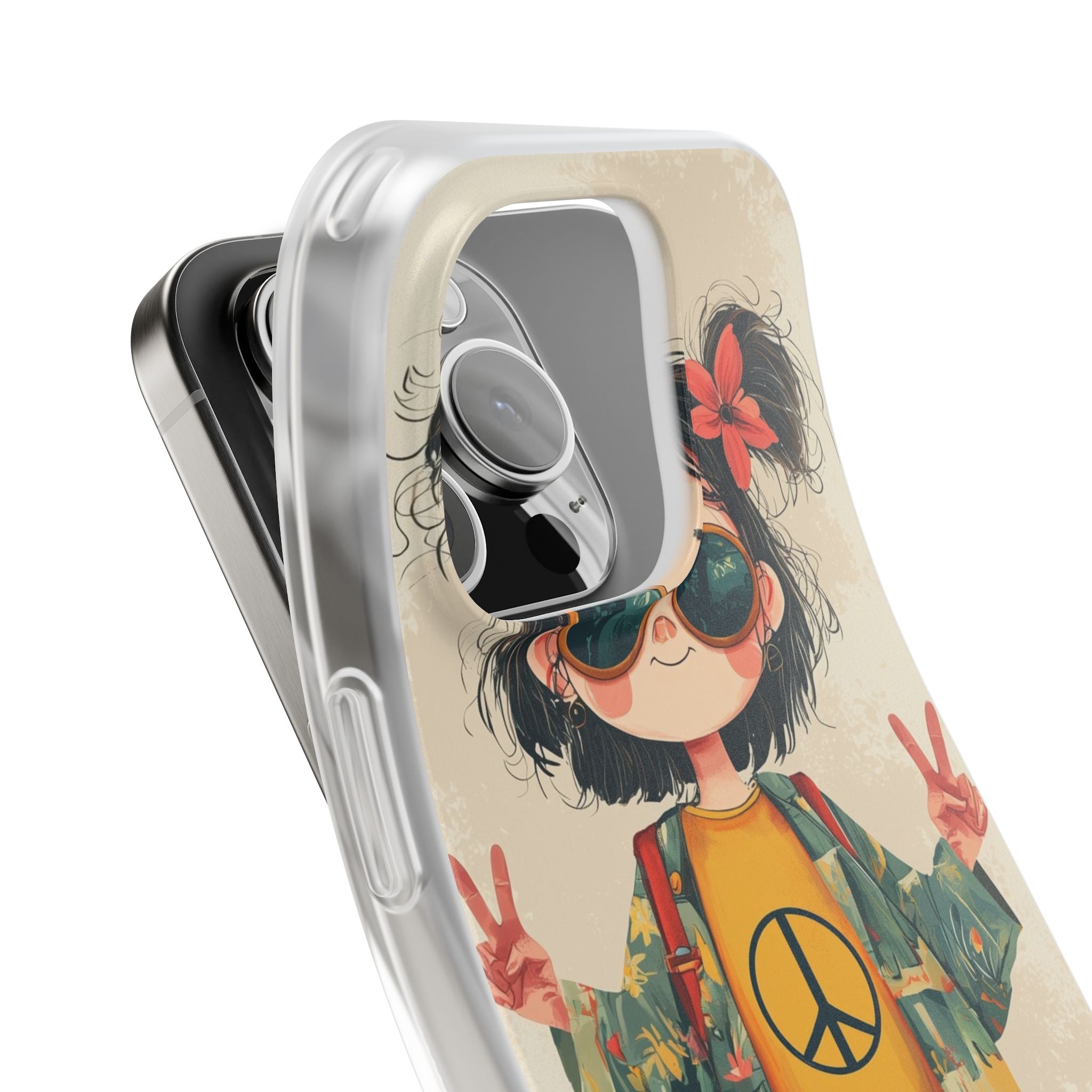 Peace Pigtails iPhone 16 Pro Case - Soft