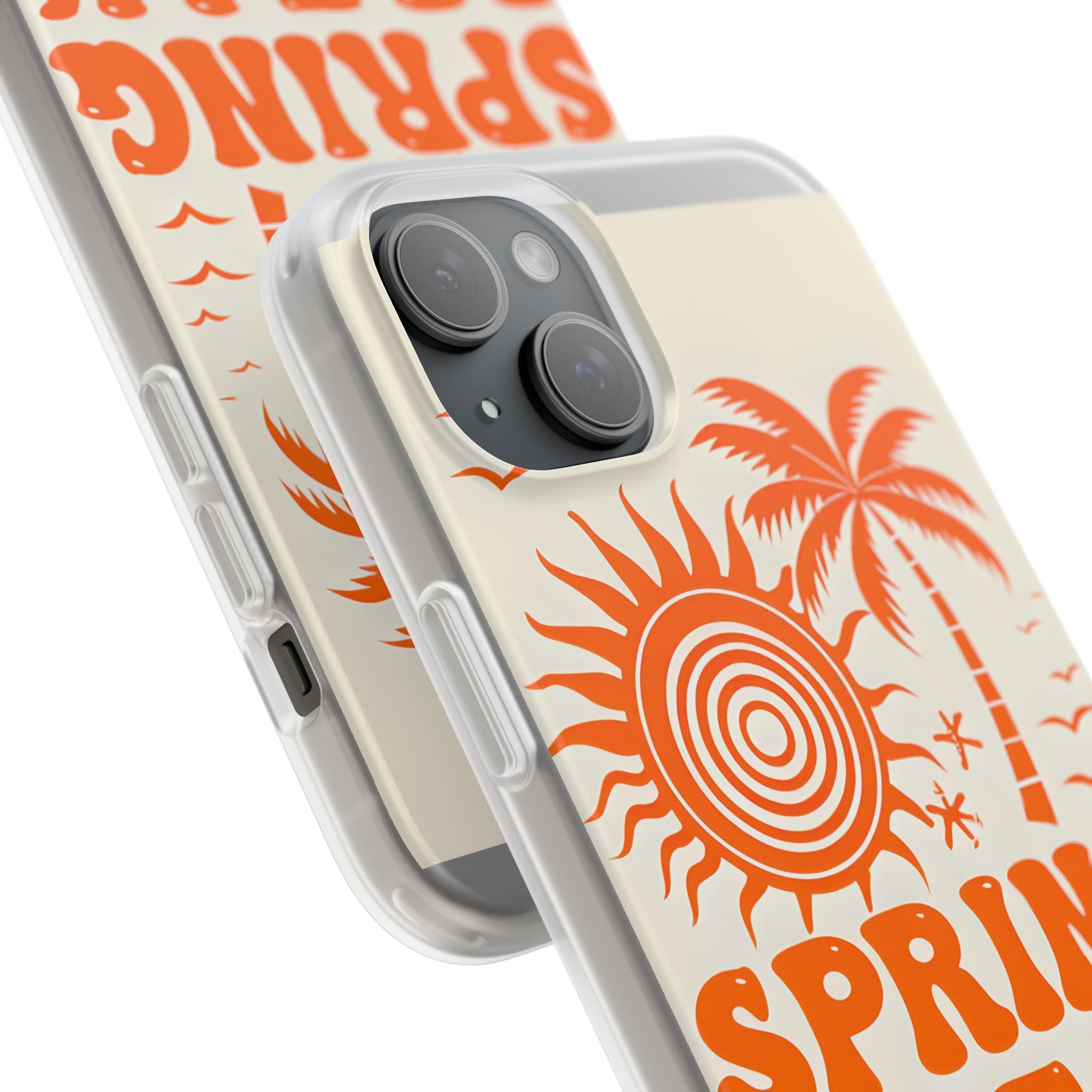 Retro Orange Tide · Soft Hoesje voor iPhone